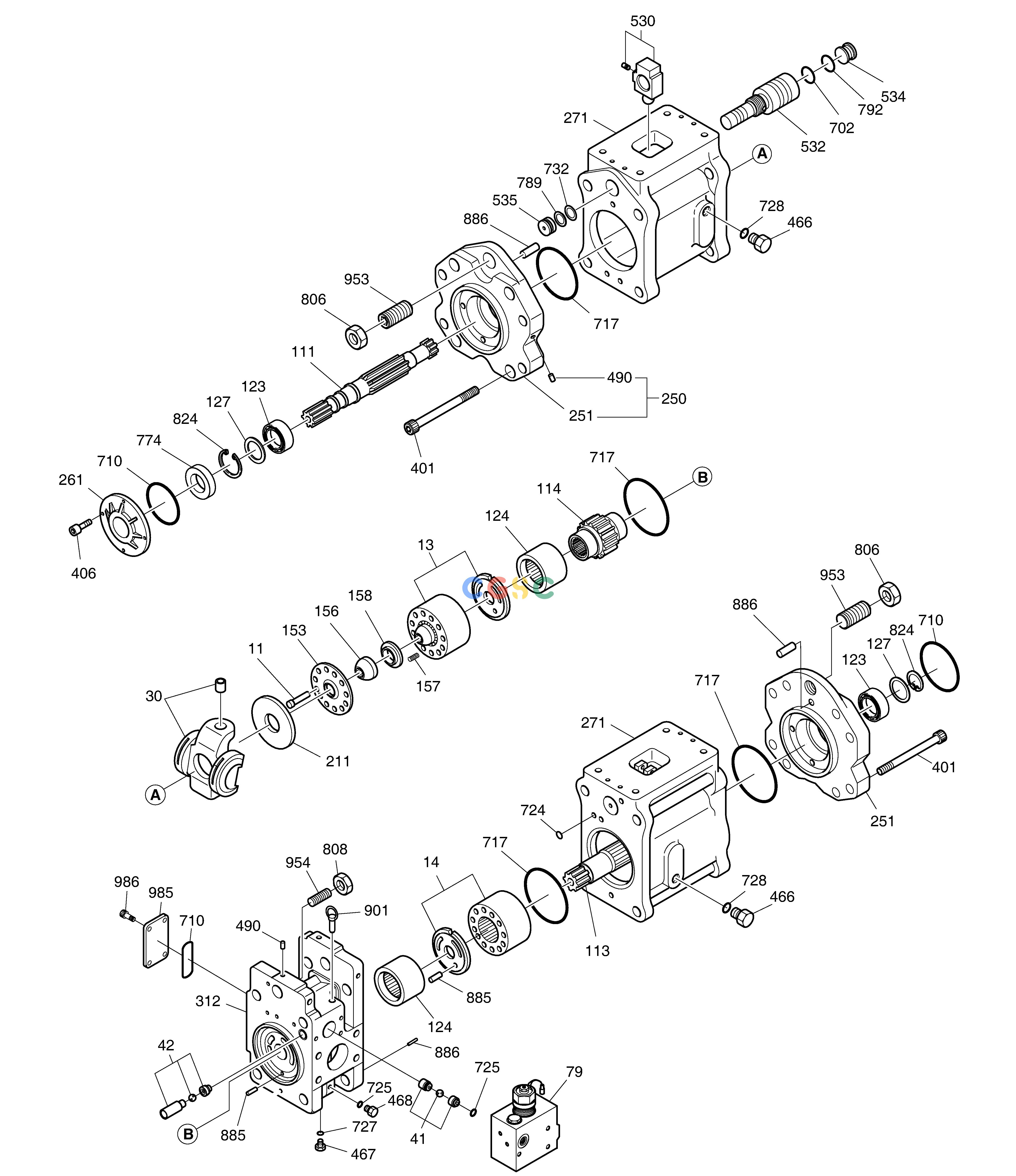 斗山零件查询MAIN PUMP DX220A / DX225LCA Doosan parts catalog online