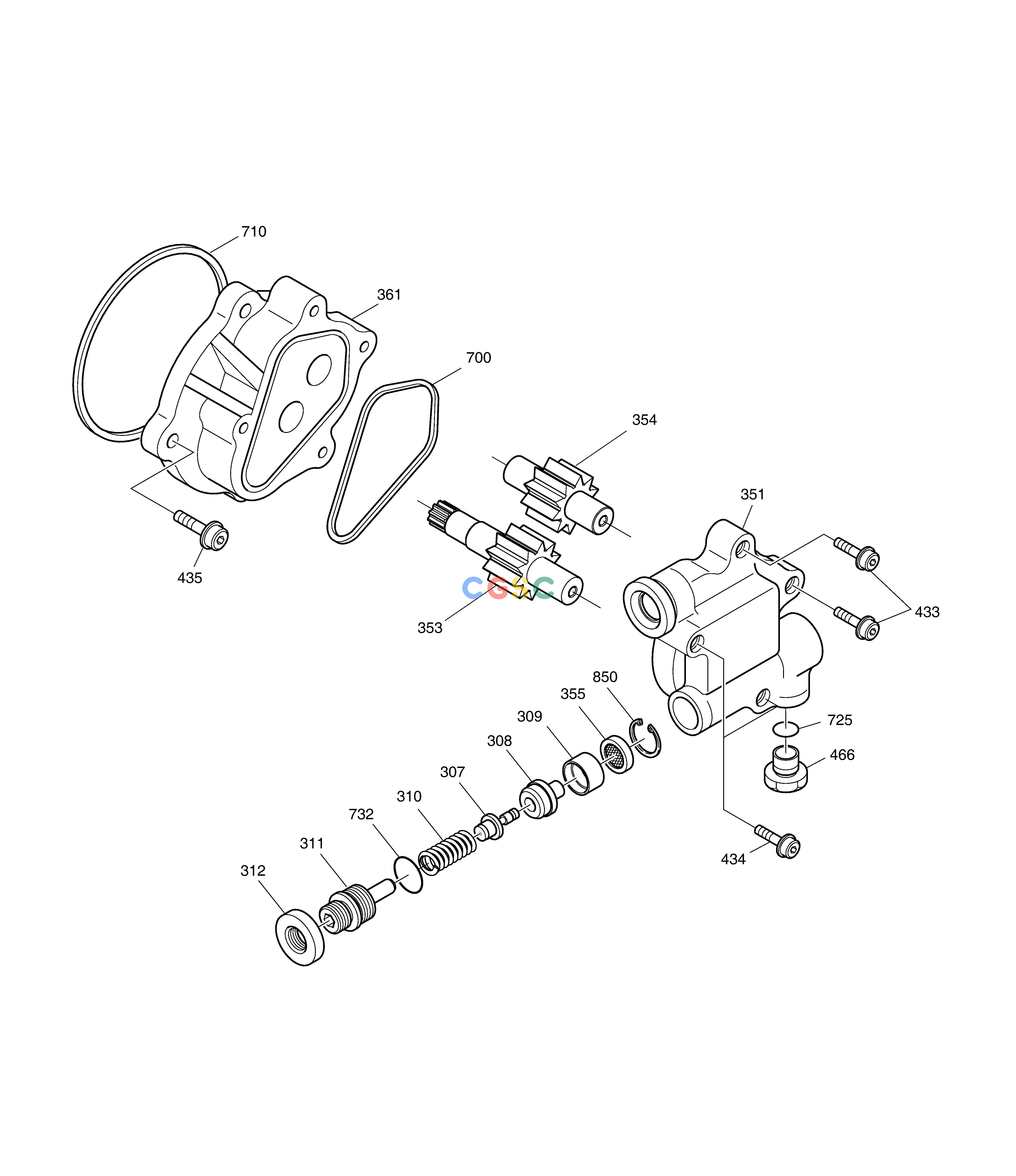 斗山零件查询GEAR PUMP DX220A / DX225LCA Doosan parts catalog online