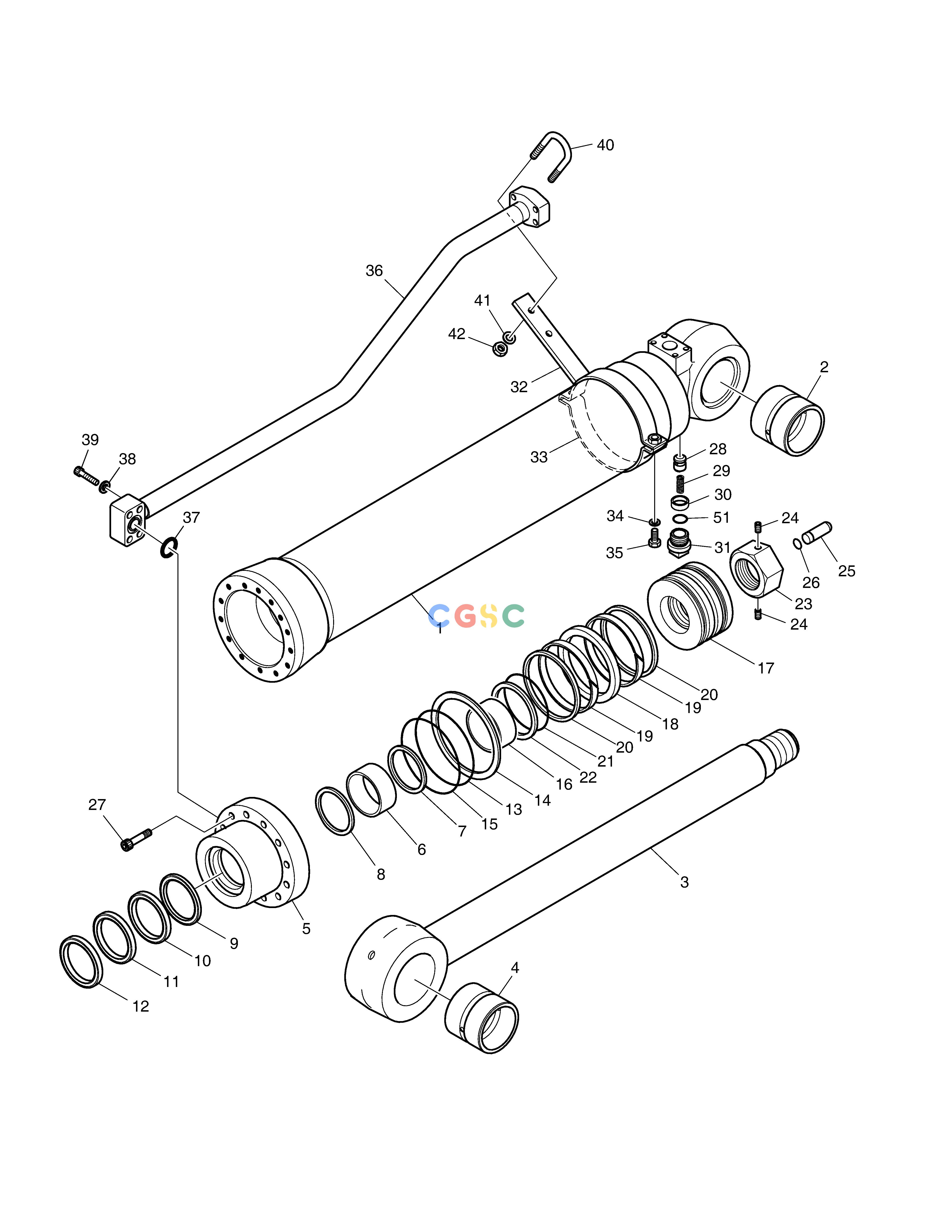 斗山零件查询ARM CYLINDER DX220A / DX225LCA Doosan parts catalog online