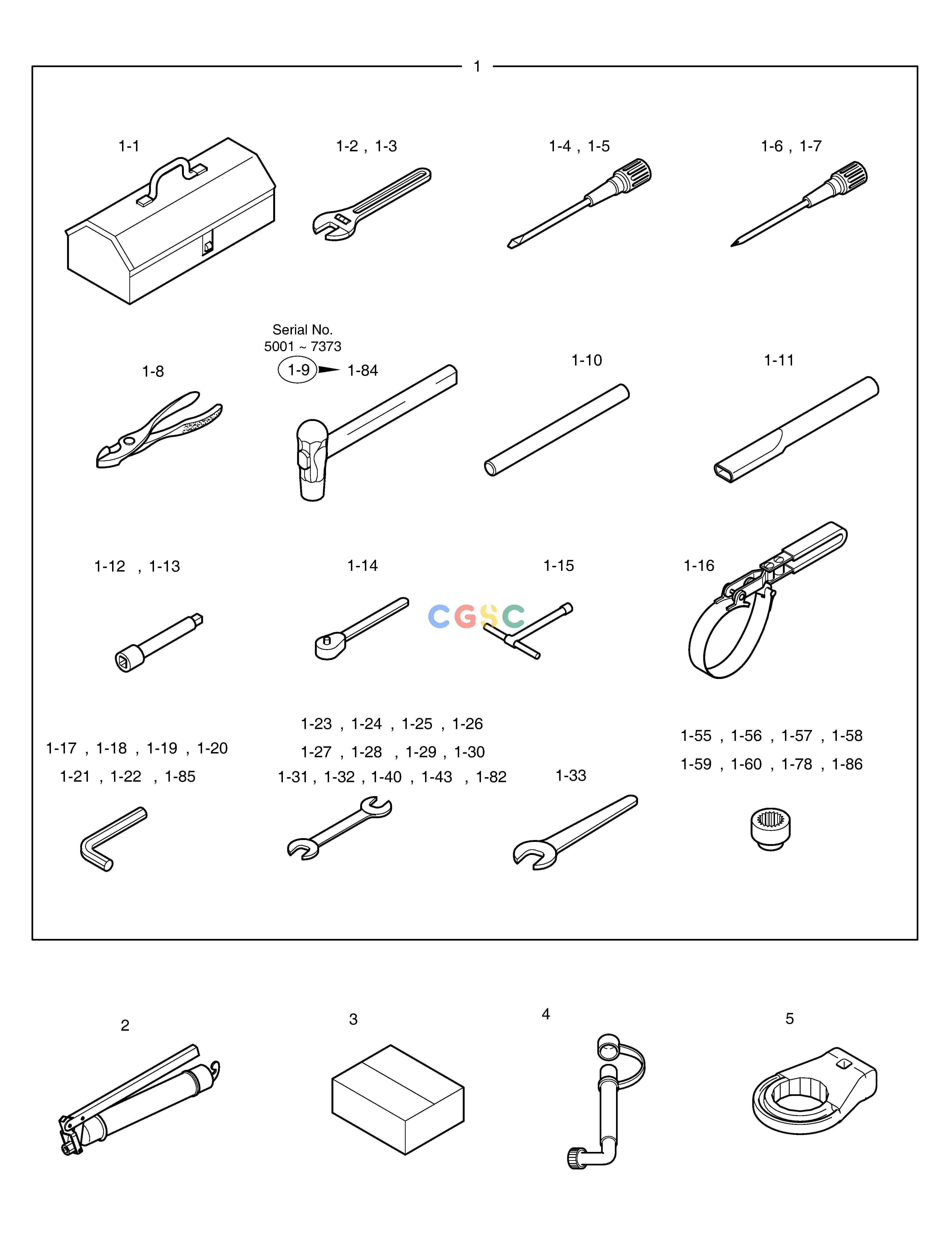 斗山零件查询TOOLS DX220A / DX225LCA Doosan parts catalog online