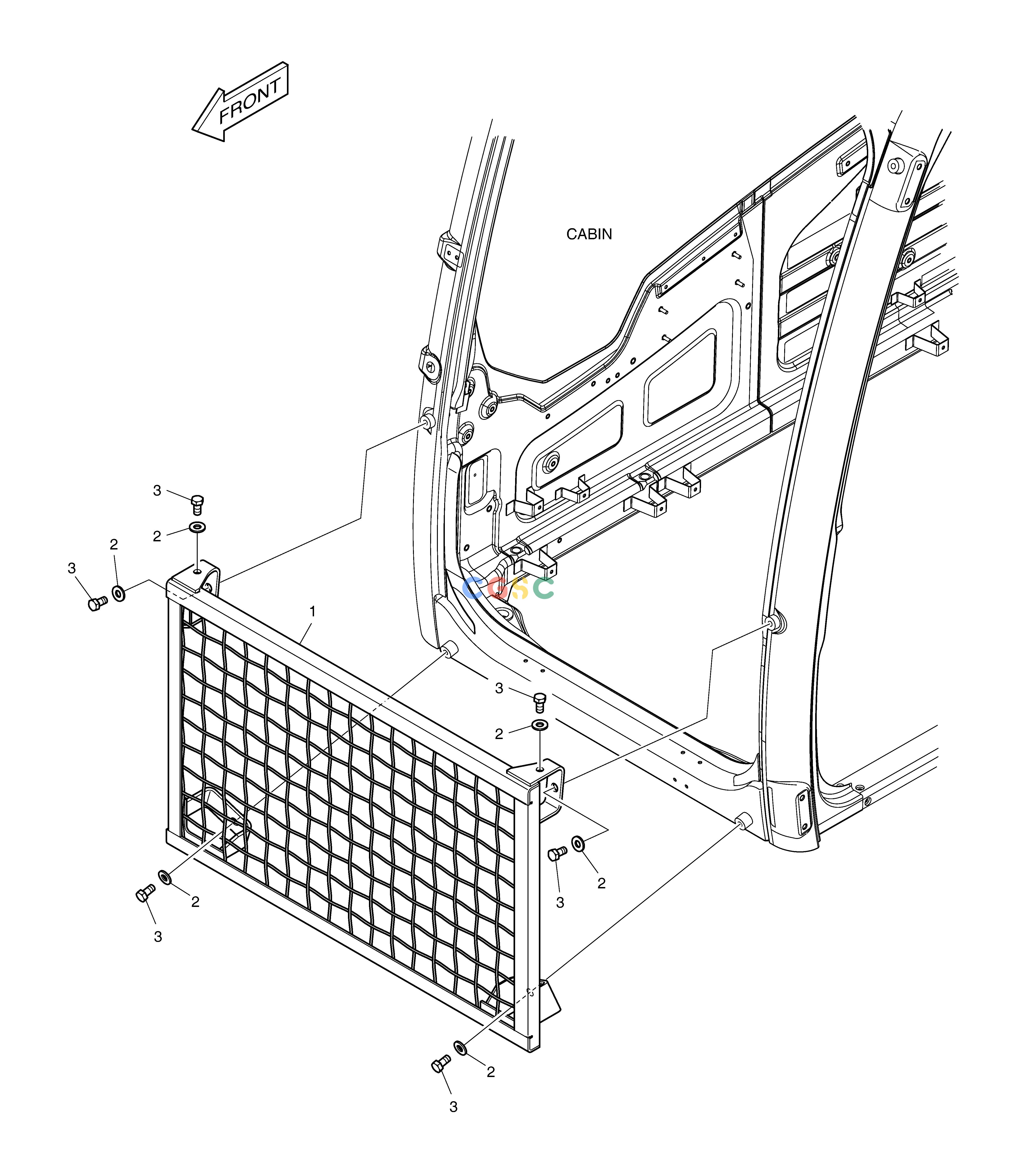 斗山零件查询CABIN LOWER GUARD DX220A / DX225LCA Doosan parts catalog online