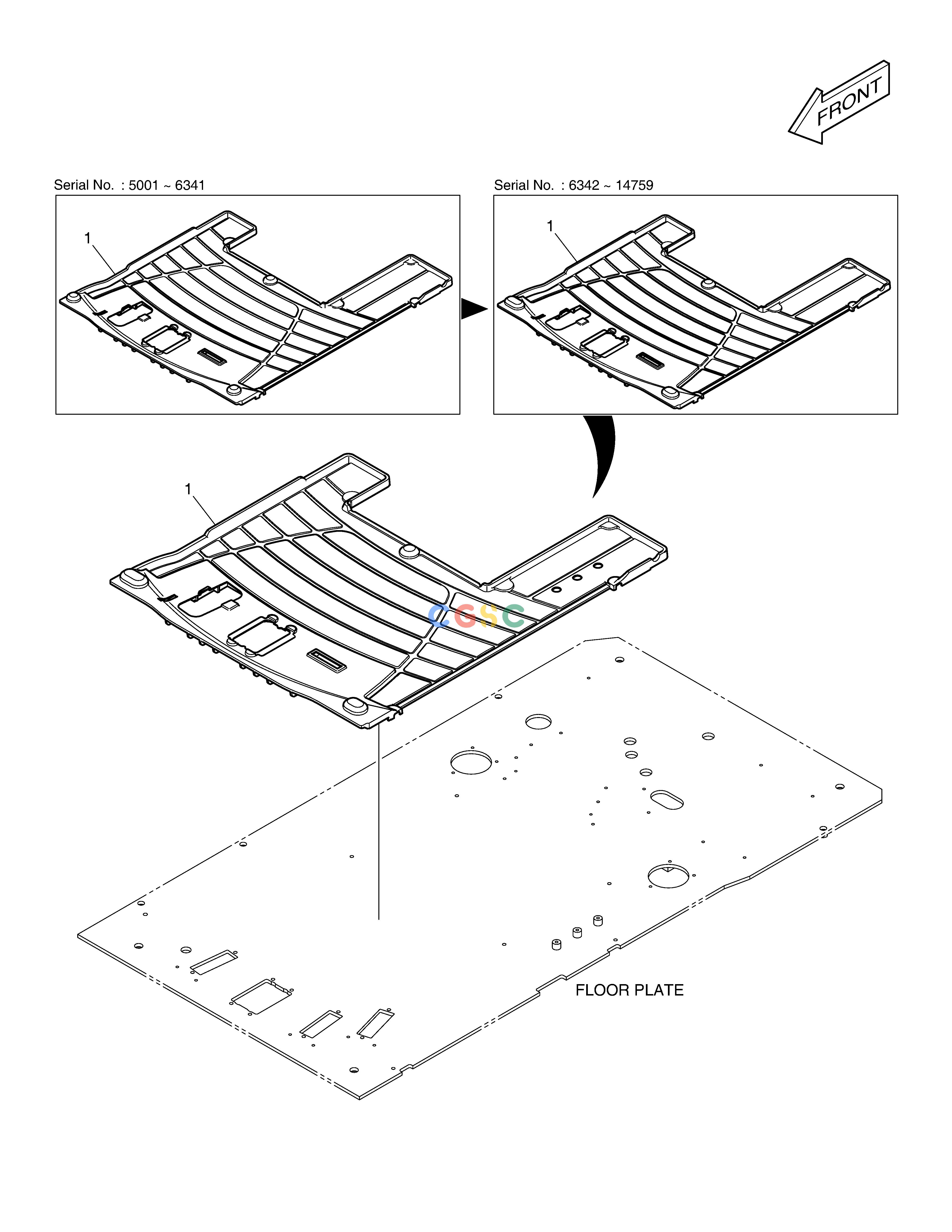 斗山零件查询FLOOR MAT - TWO WAY DX220A / DX225LCA Doosan parts catalog online