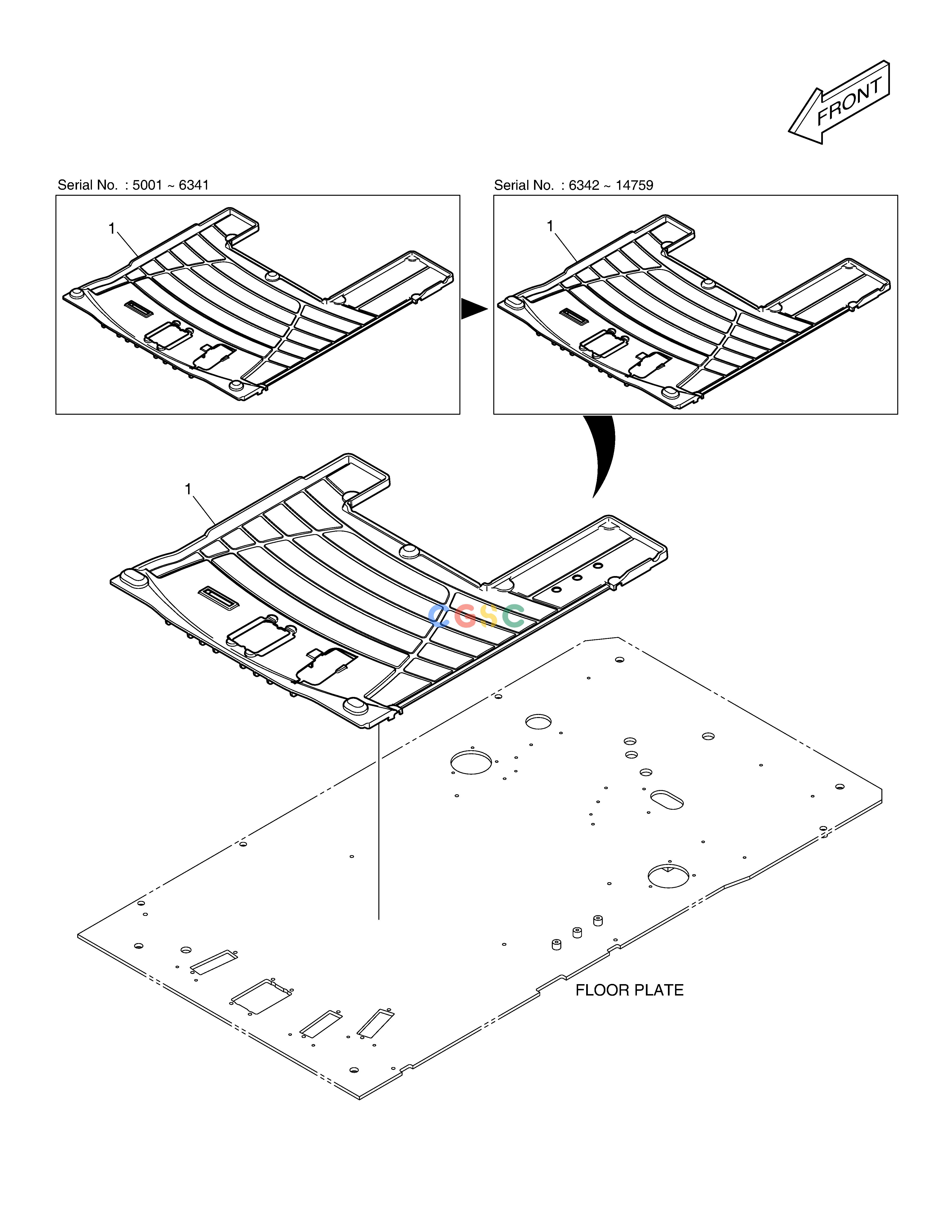 斗山零件查询FLOOR MAT - ROTATING DX220A / DX225LCA Doosan parts catalog online