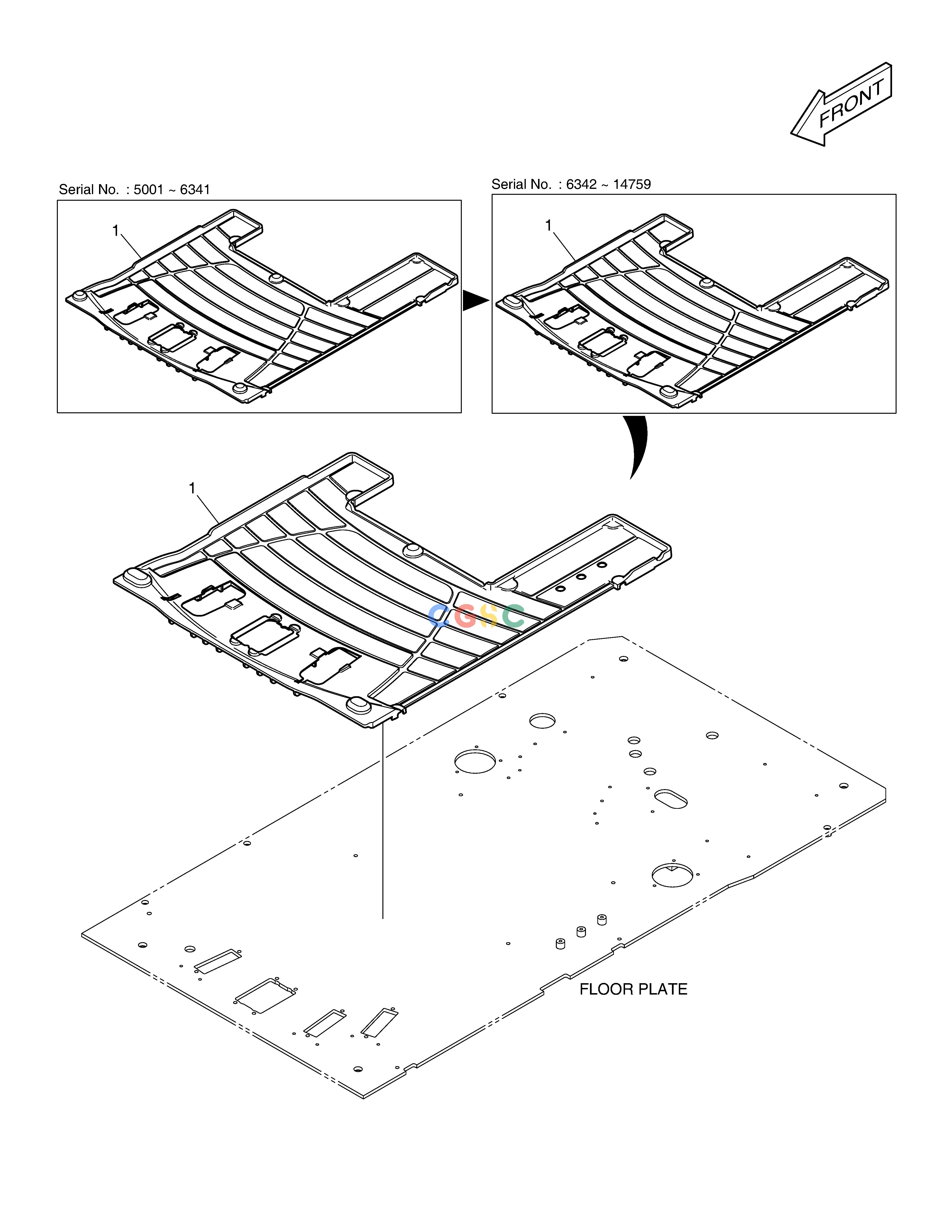 斗山零件查询FLOOR MAT - TWO WAY & ROTATING DX220A / DX225LCA Doosan parts catalog online