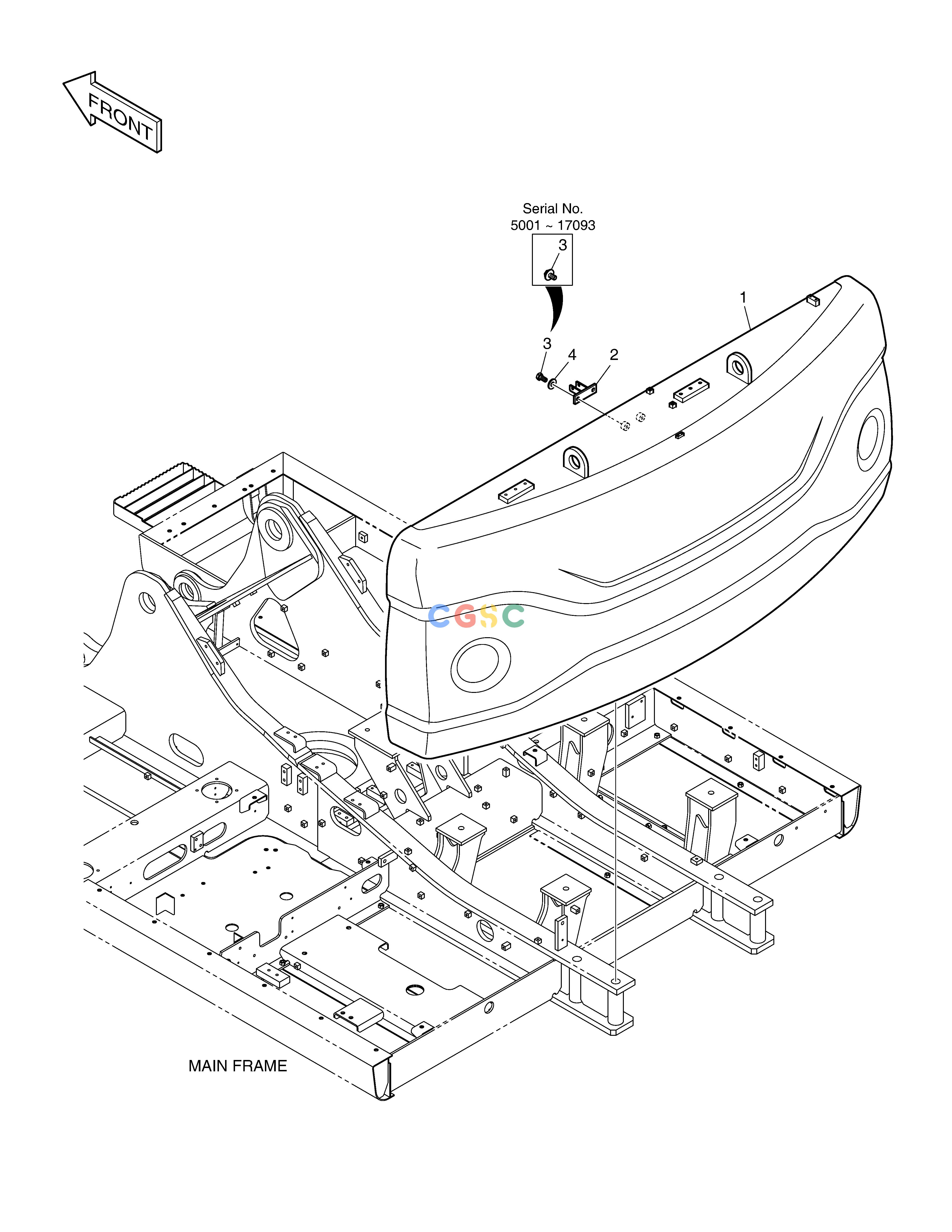 斗山零件查询COUNTER WEIGHT - SUPER LONG(DX225LCA) DX220A / DX225LCA Doosan parts catalog online