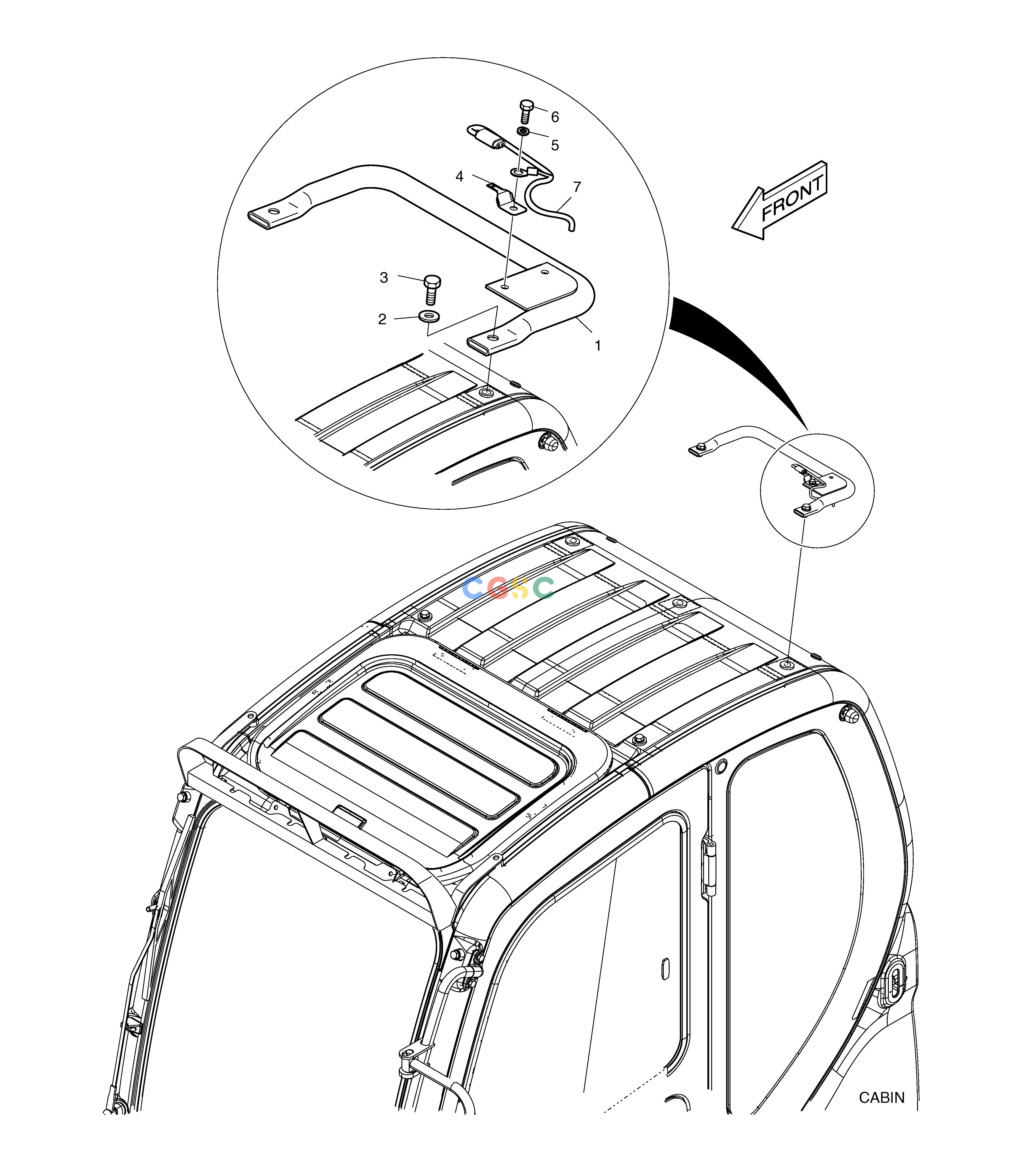 斗山零件查询ROTATING BEACON MOUNTING DX220A / DX225LCA Doosan parts catalog online