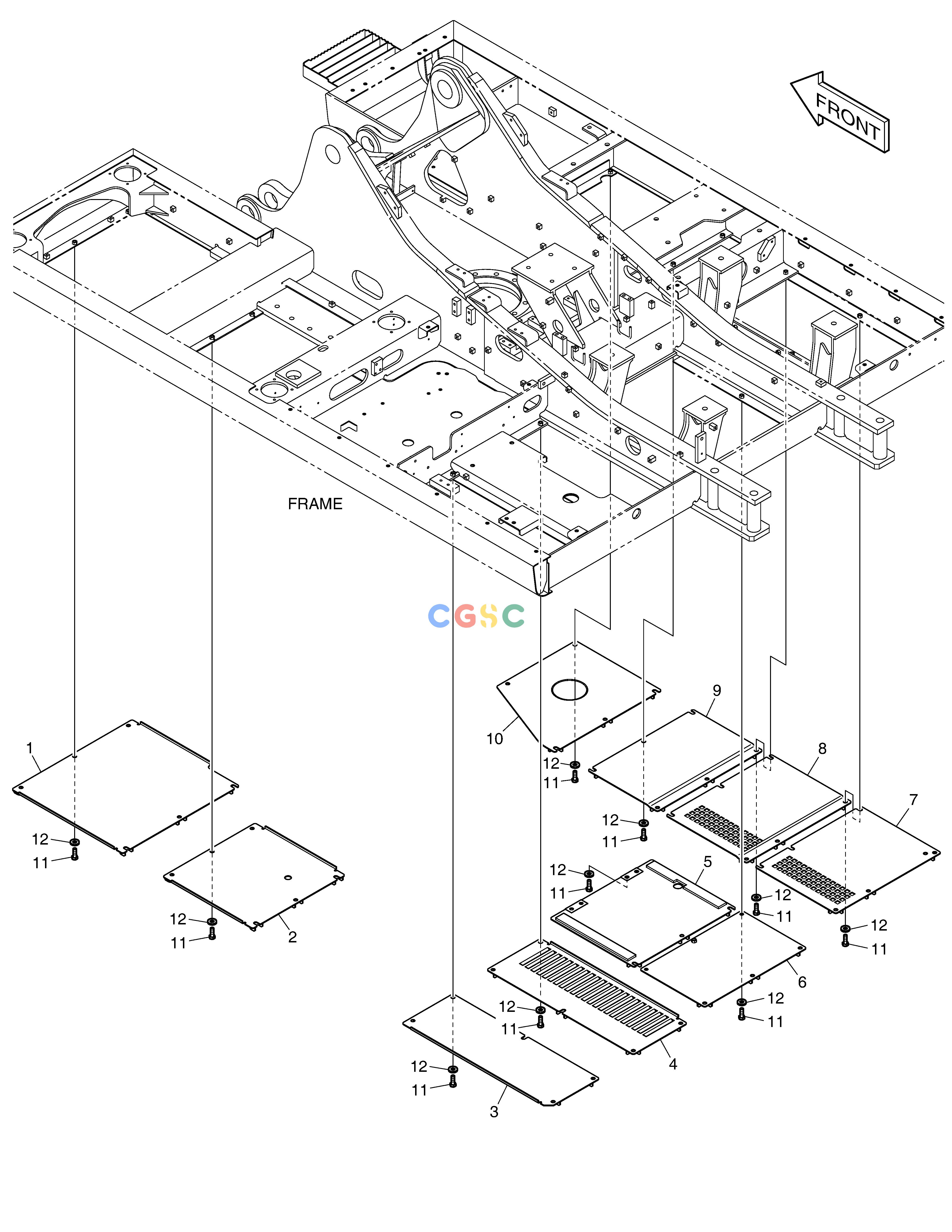 斗山零件查询UNDER COVER - HEAVY DUTY(DX225LCA) DX220A / DX225LCA Doosan parts catalog online