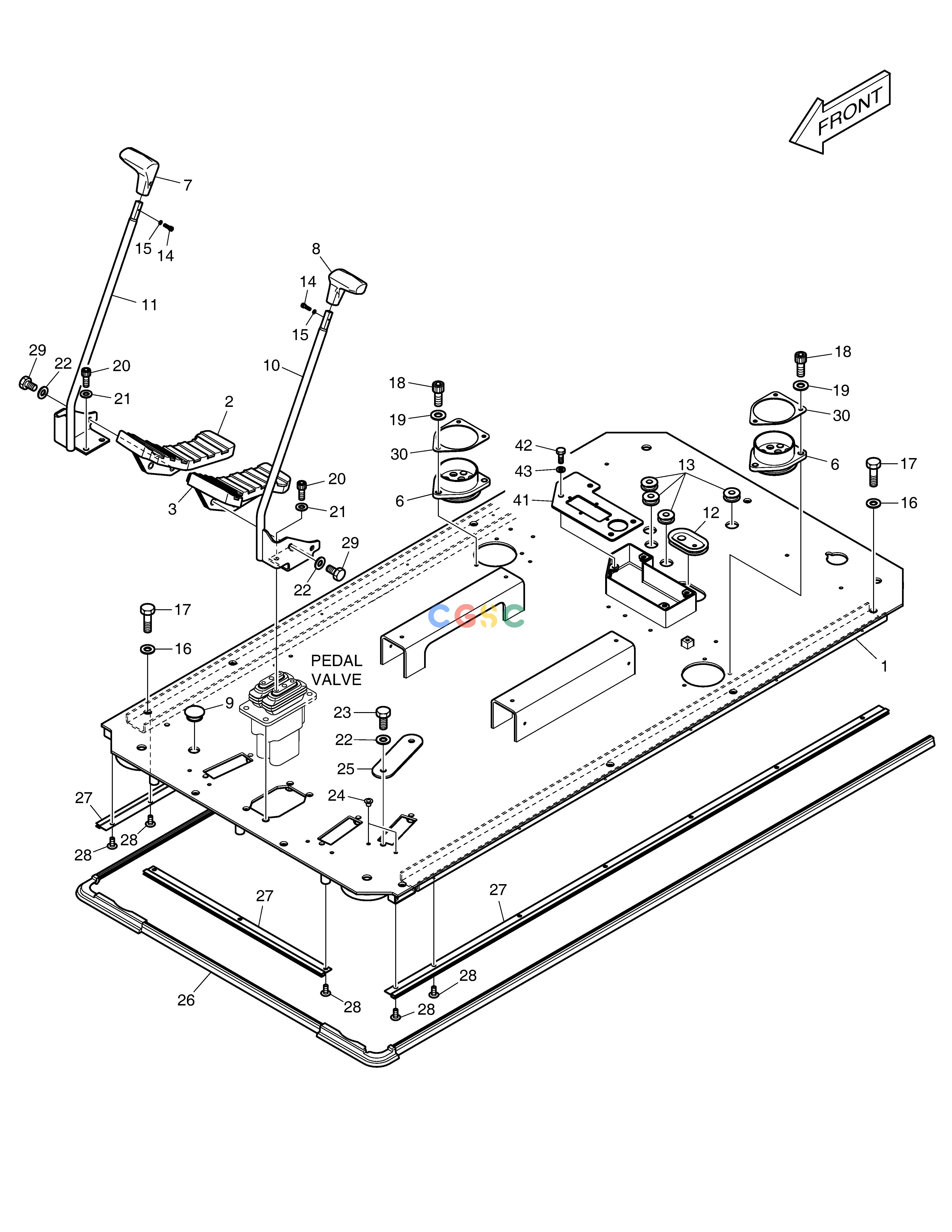 斗山零件查询FLOOR PLATE - ROPS DX220A / DX225LCA Doosan parts catalog online