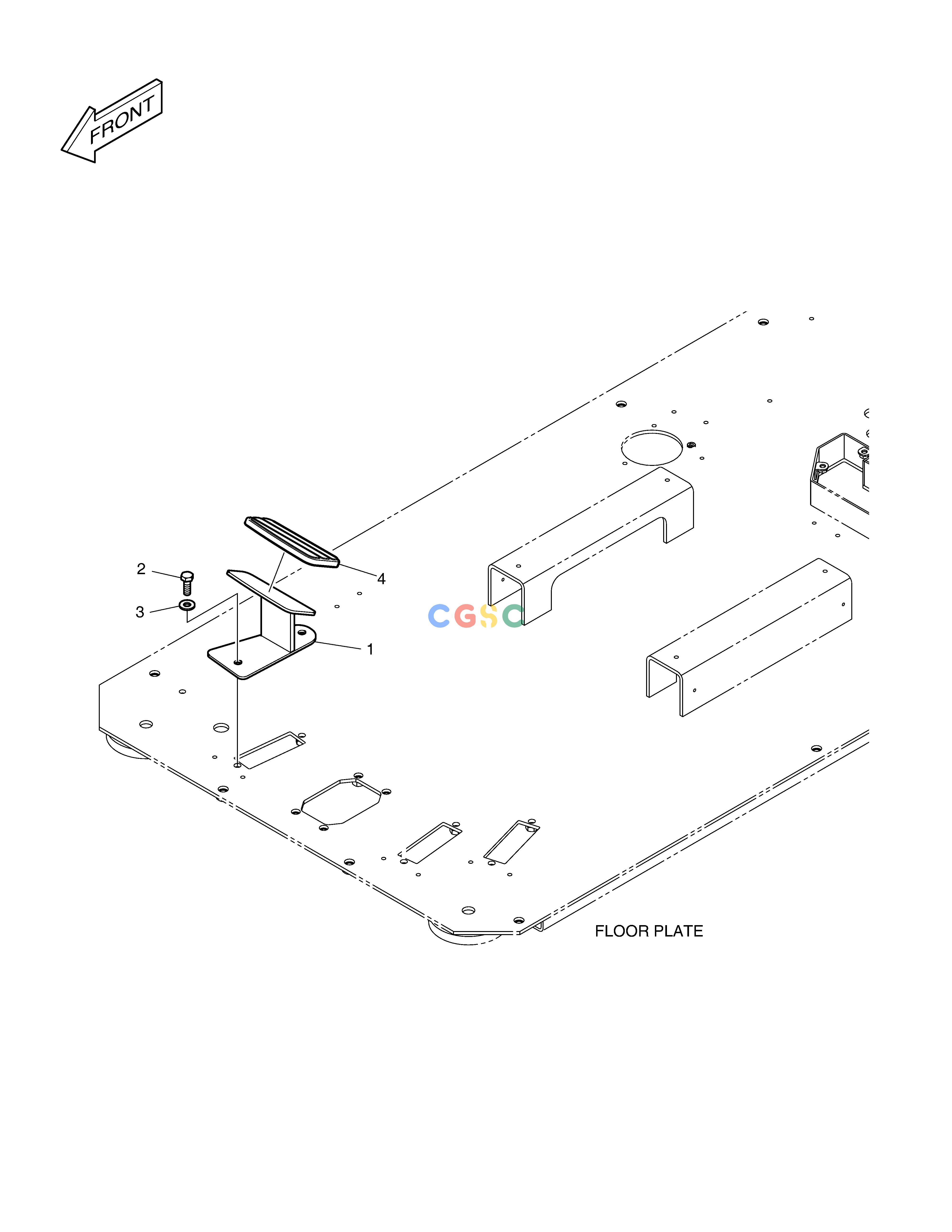 斗山零件查询FOOT REST - R.H(ROPS) DX220A / DX225LCA Doosan parts catalog online