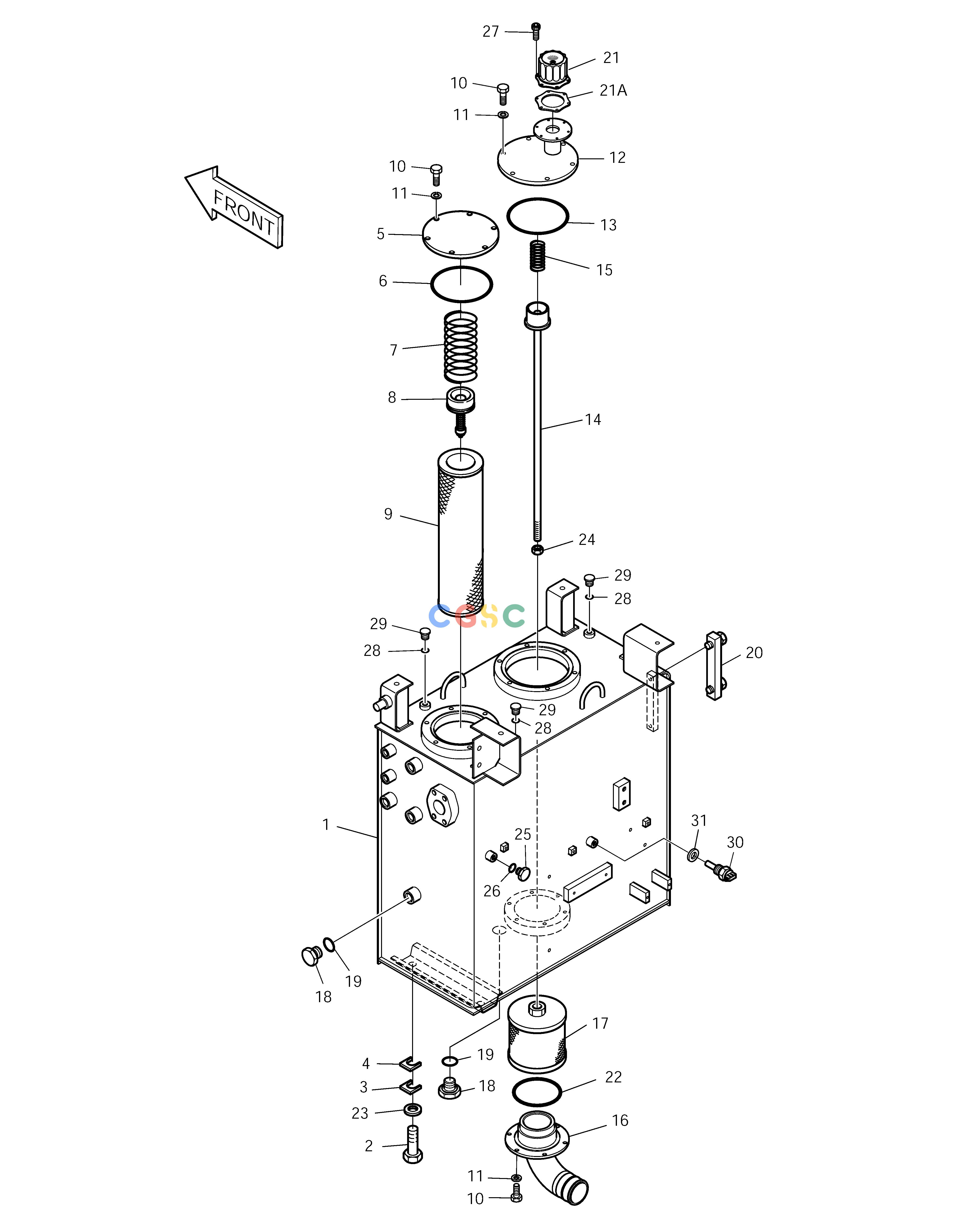 斗山零件查询OIL TANK SOLAR 155LC-V Doosan parts catalog online