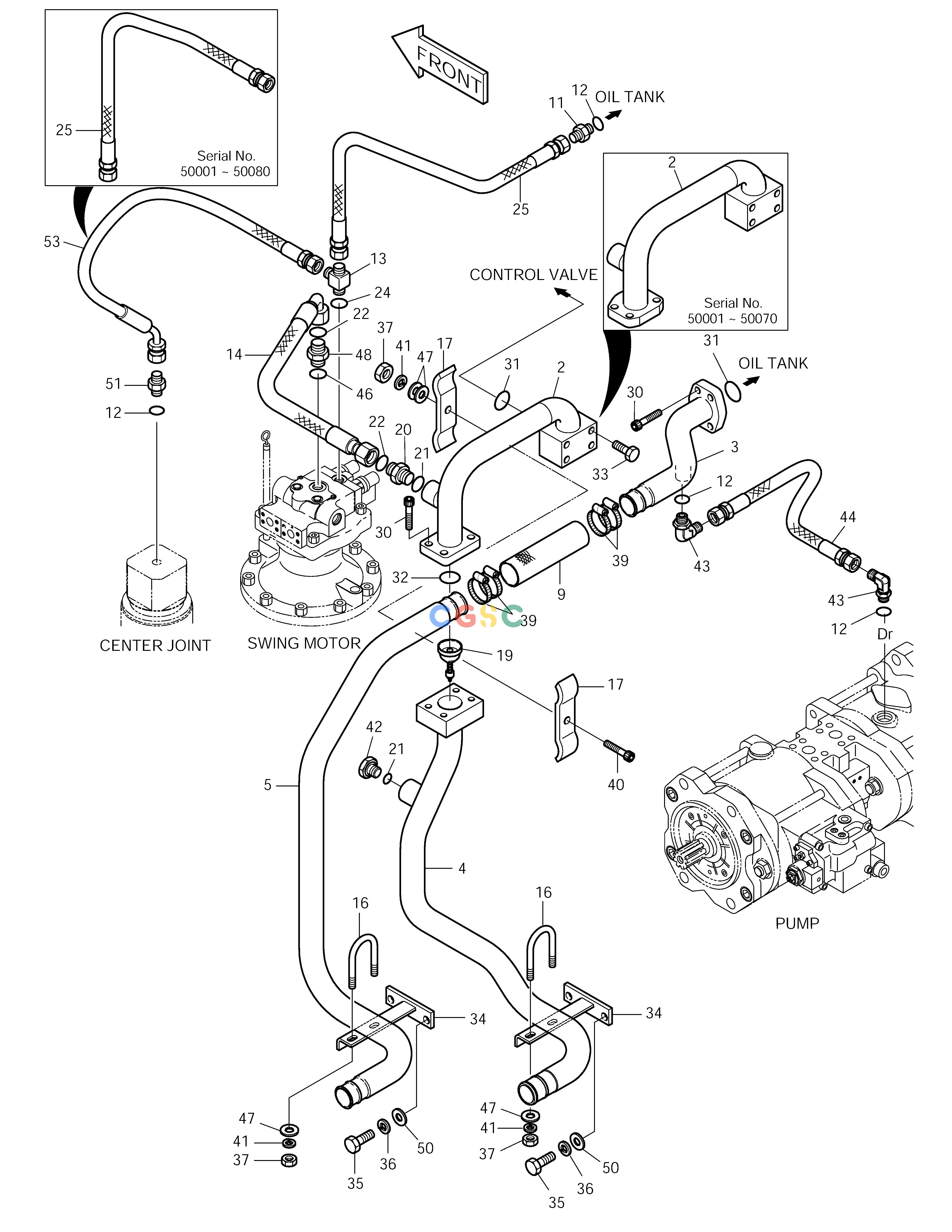 斗山零件查询OIL COOLER PIPING(2) SOLAR 155LC-V Doosan parts catalog online
