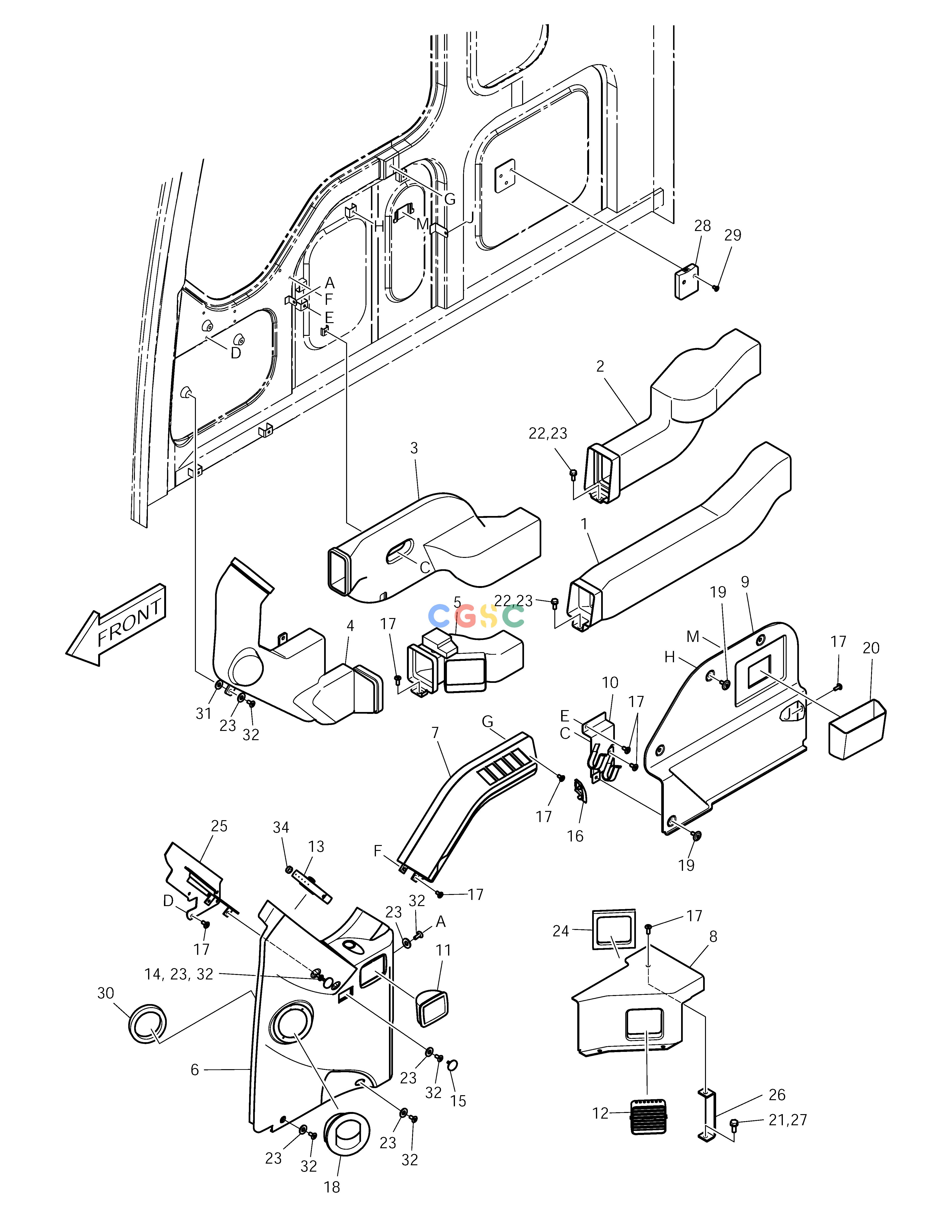 斗山零件查询DUCT ASS'Y SOLAR 155LC-V Doosan parts catalog online