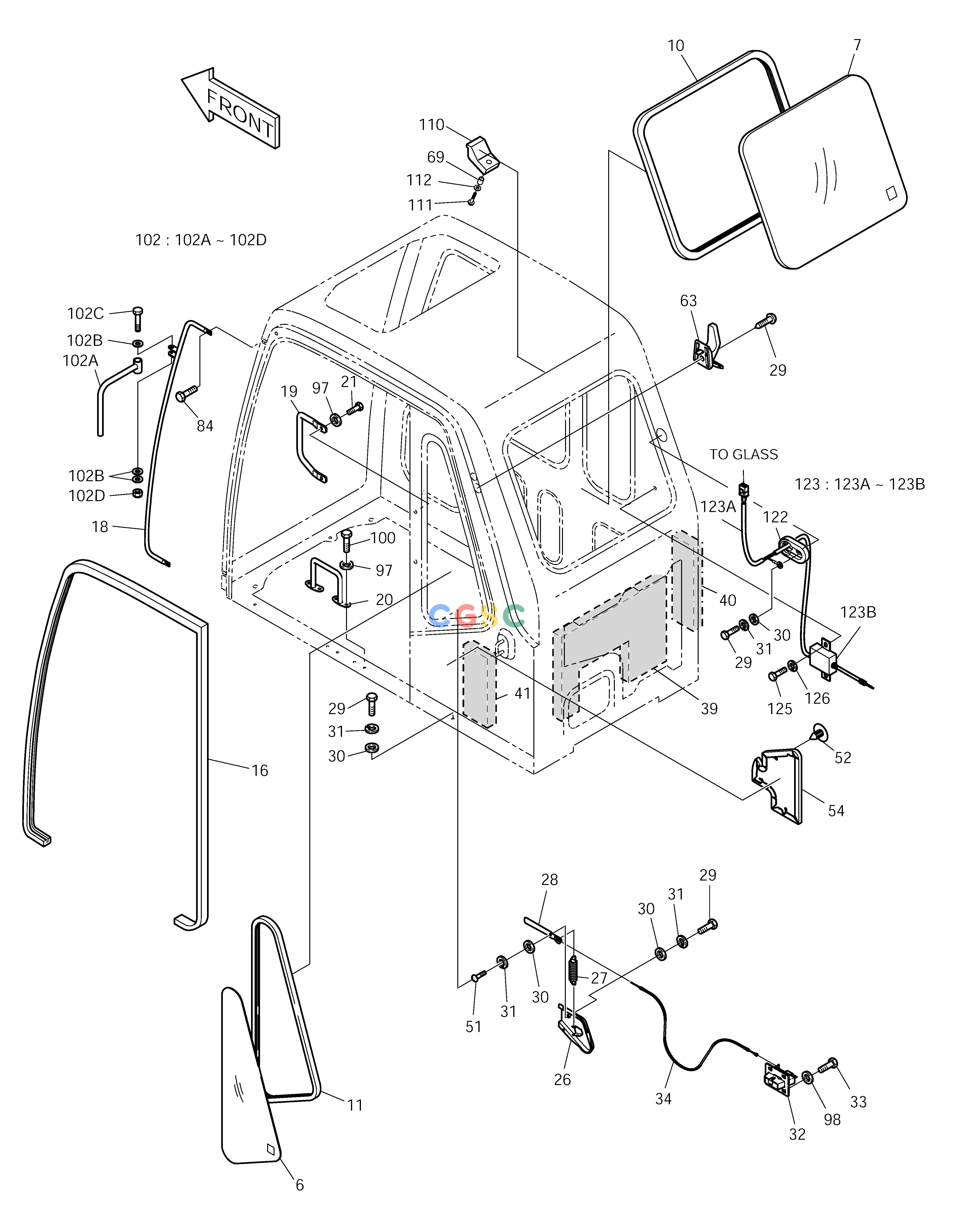 斗山零件查询CABIN(2) SOLAR 155LC-V Doosan parts catalog online