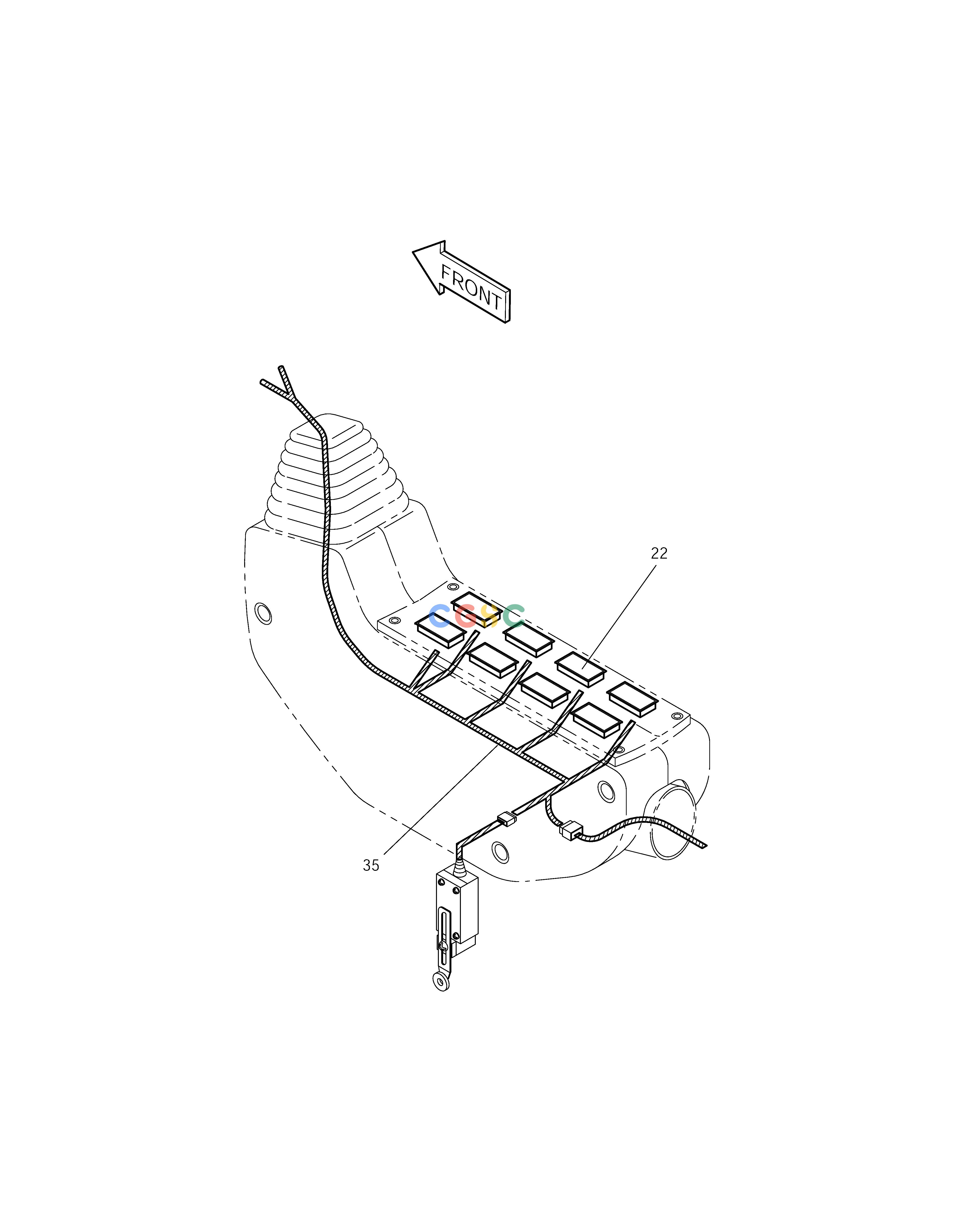 斗山零件查询ELECTRIC PARTS(3)-STAND L.H SOLAR 155LC-V Doosan parts catalog online