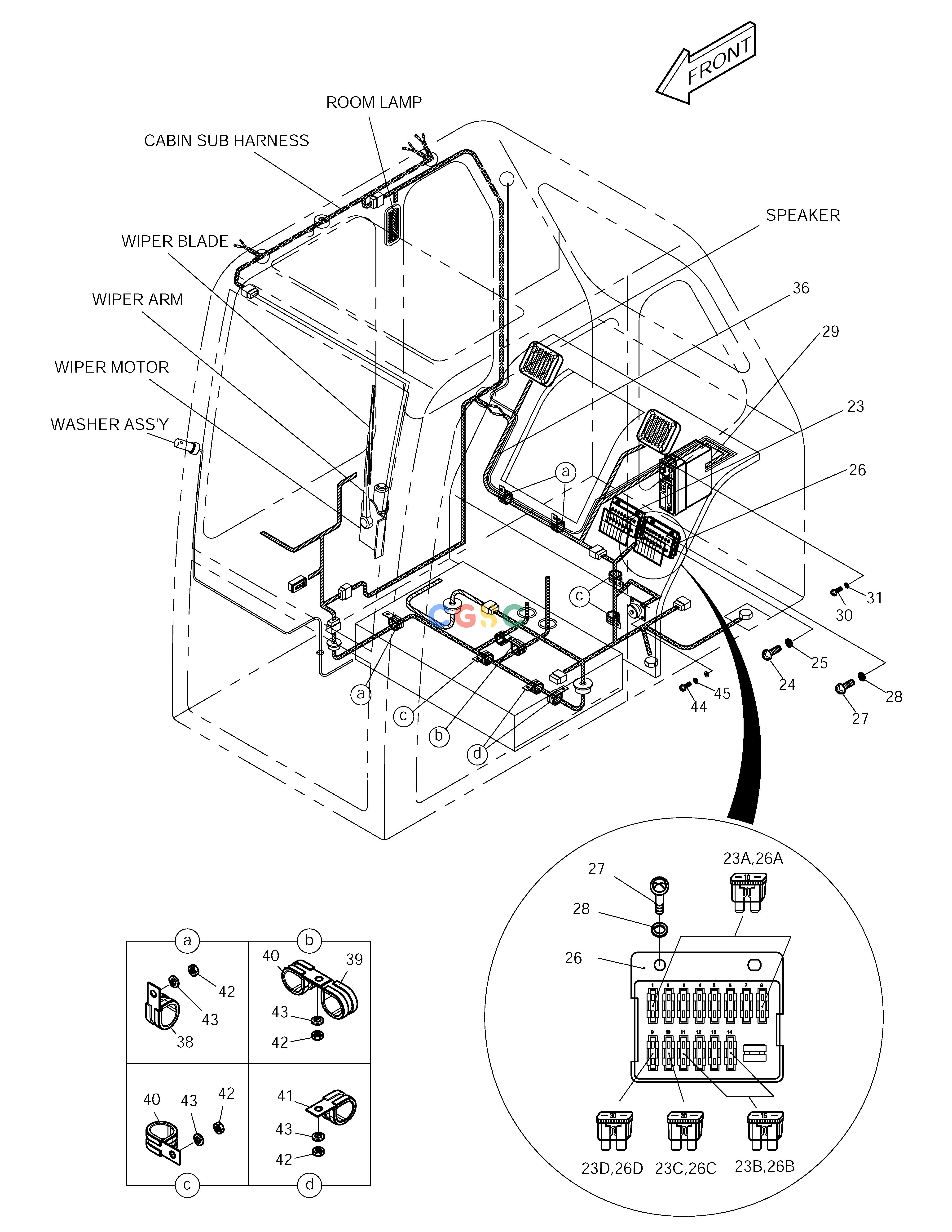 斗山零件查询ELECTRIC PARTS(4)-CABIN SOLAR 155LC-V Doosan parts catalog online