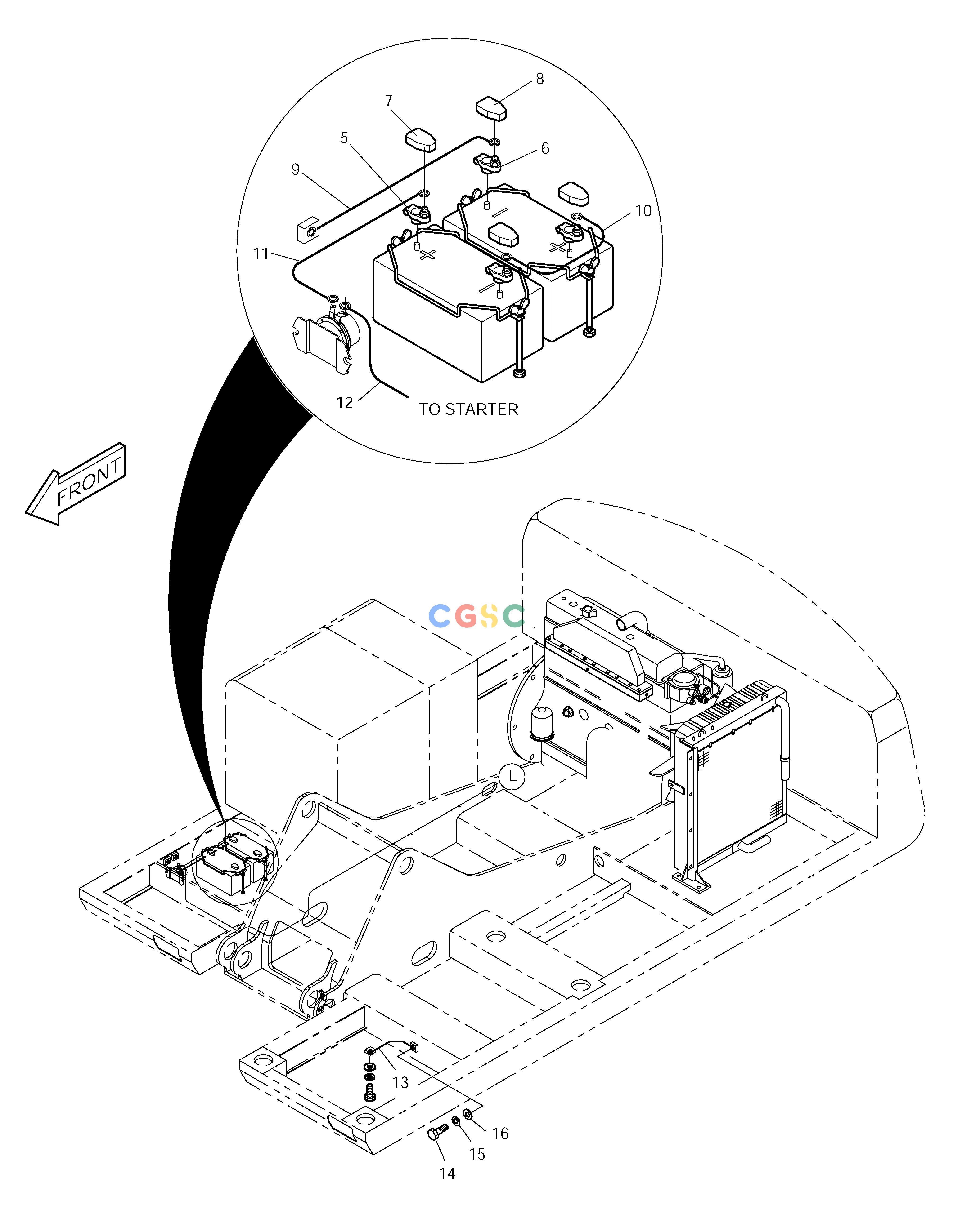 斗山零件查询ELECTRIC WIRING(1)-BATTERY SOLAR 155LC-V Doosan parts catalog online
