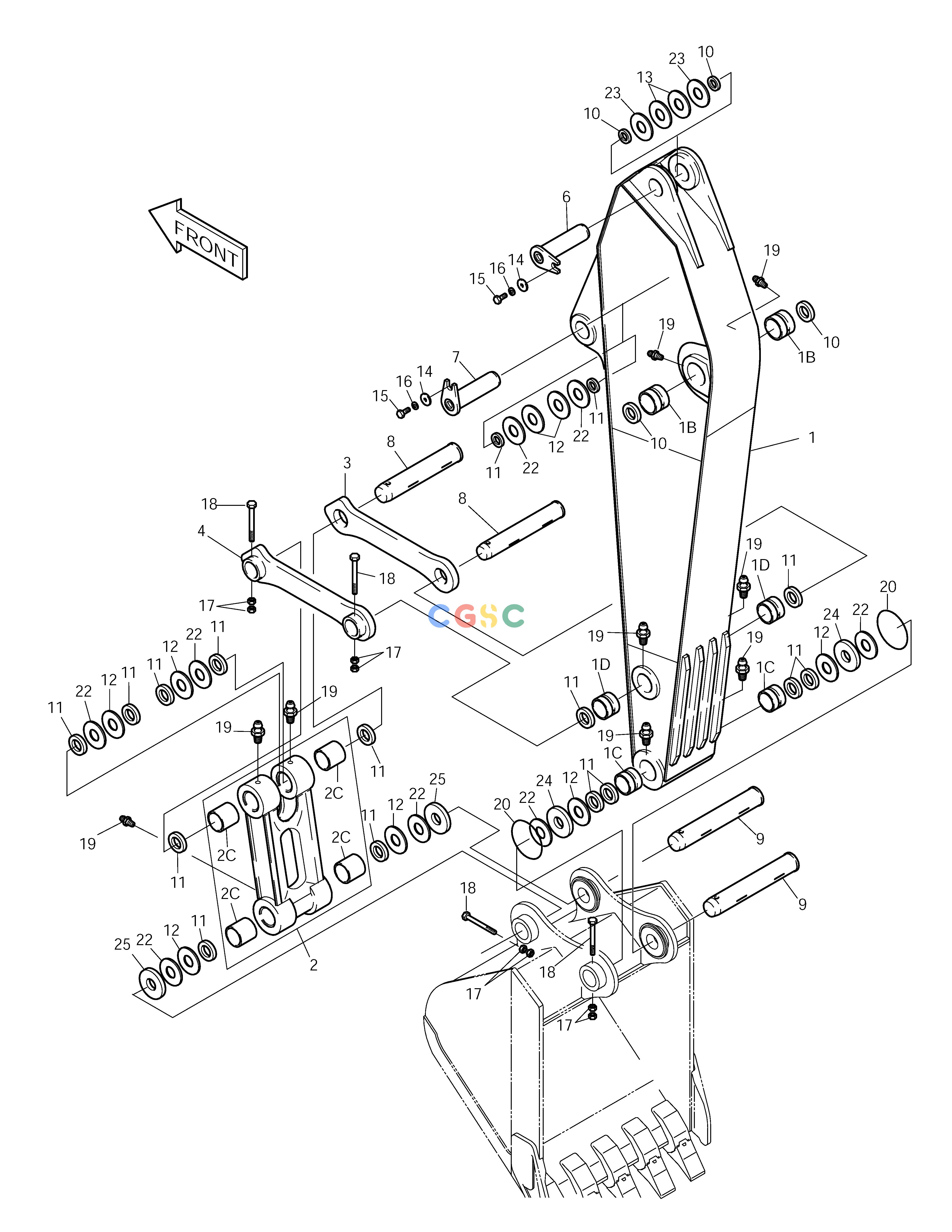 斗山零件查询ARM-3m SOLAR 155LC-V Doosan parts catalog online