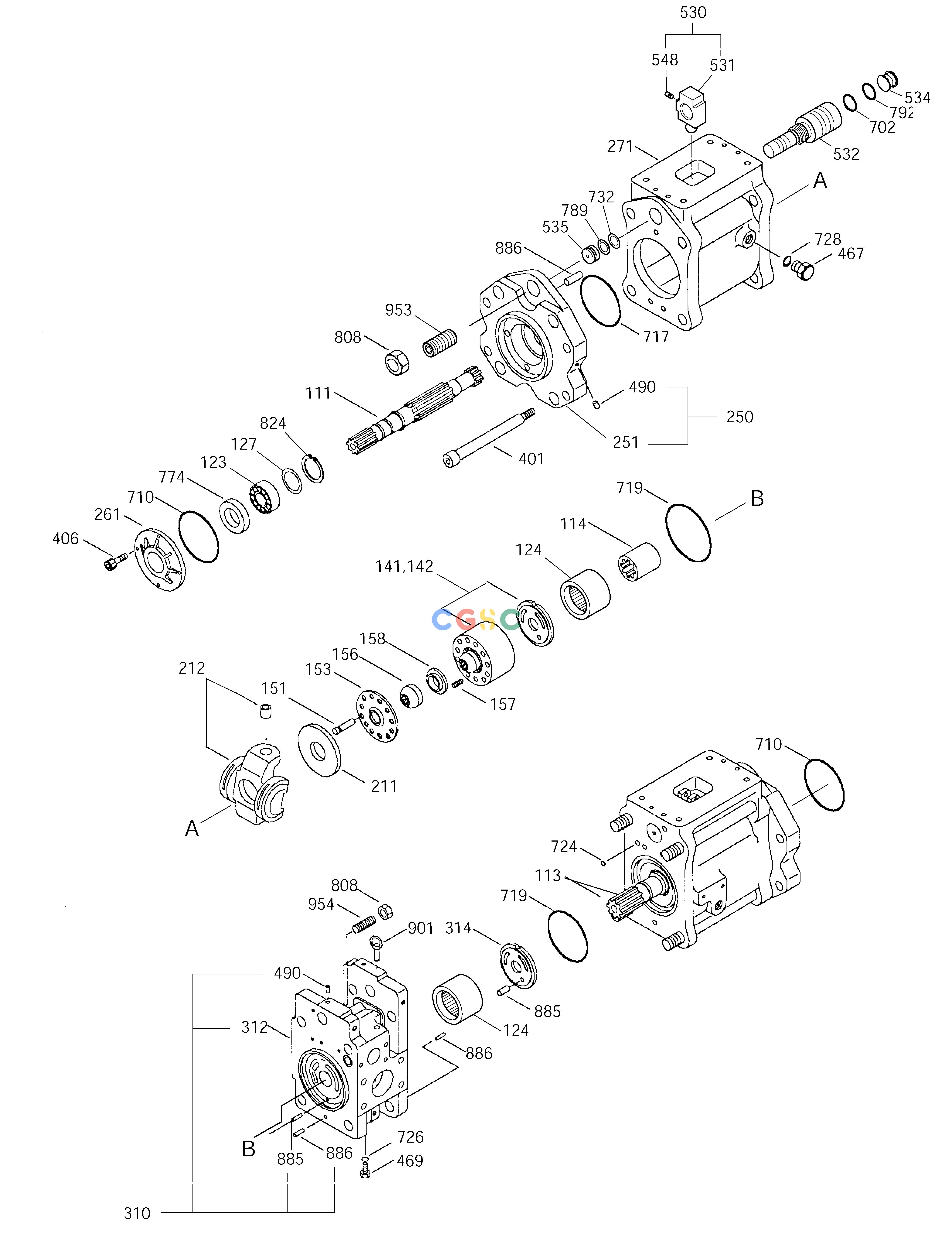 斗山零件查询MAIN PUMP SOLAR 155LC-V Doosan parts catalog online