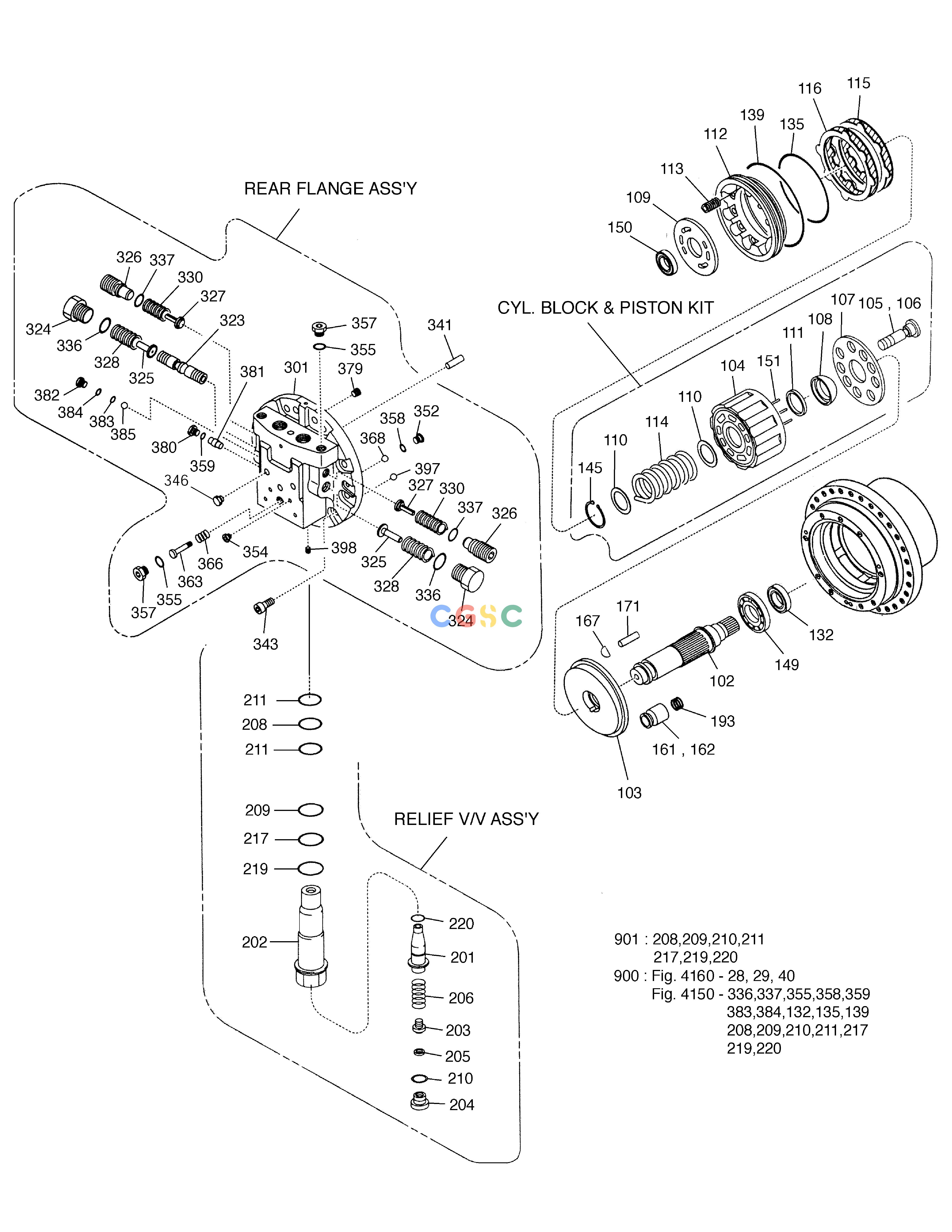 斗山零件查询TRAVEL MOTOR SOLAR 155LC-V Doosan parts catalog online