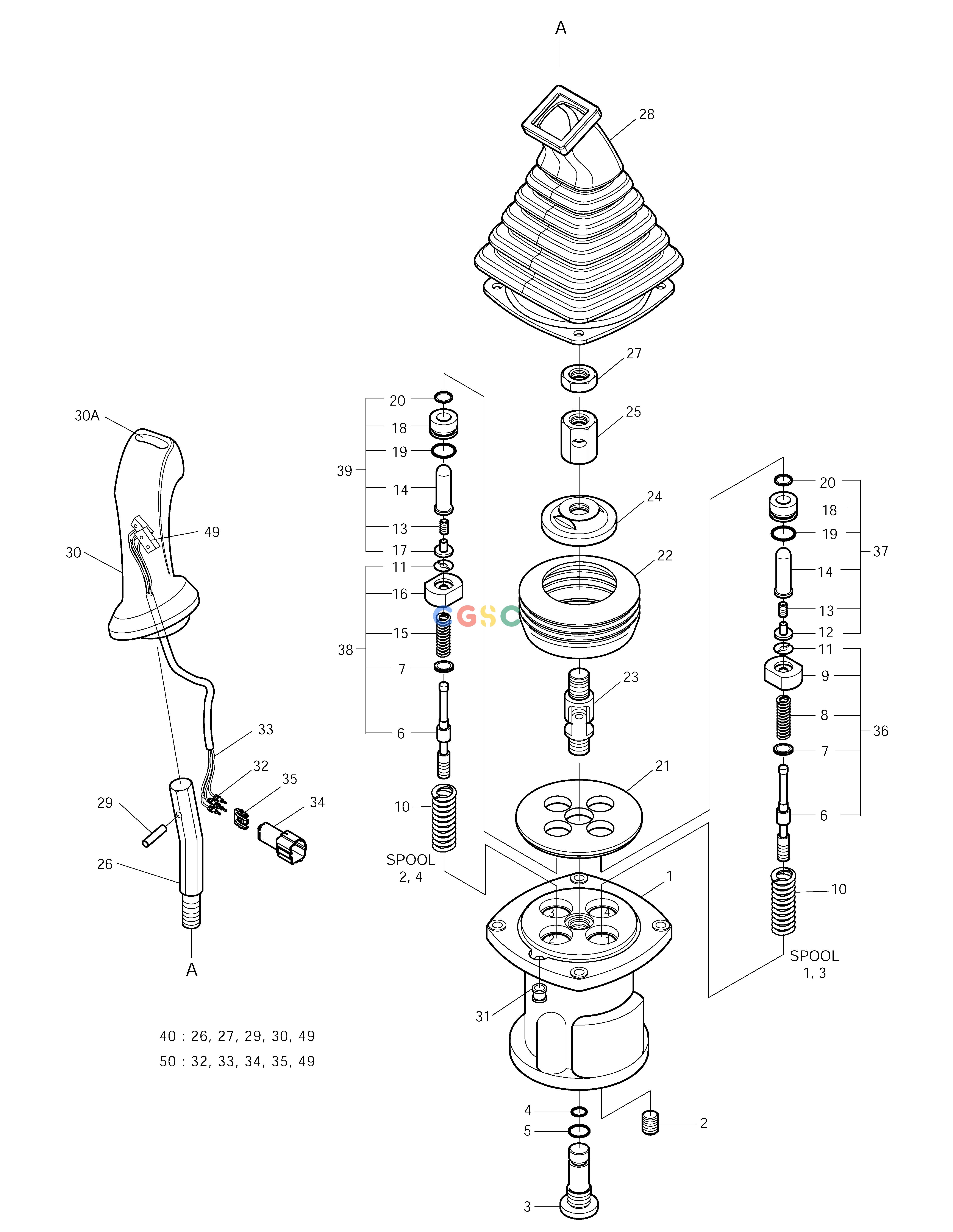 斗山零件查询REMOTE CONTROL VALVE SOLAR 155LC-V Doosan parts catalog online