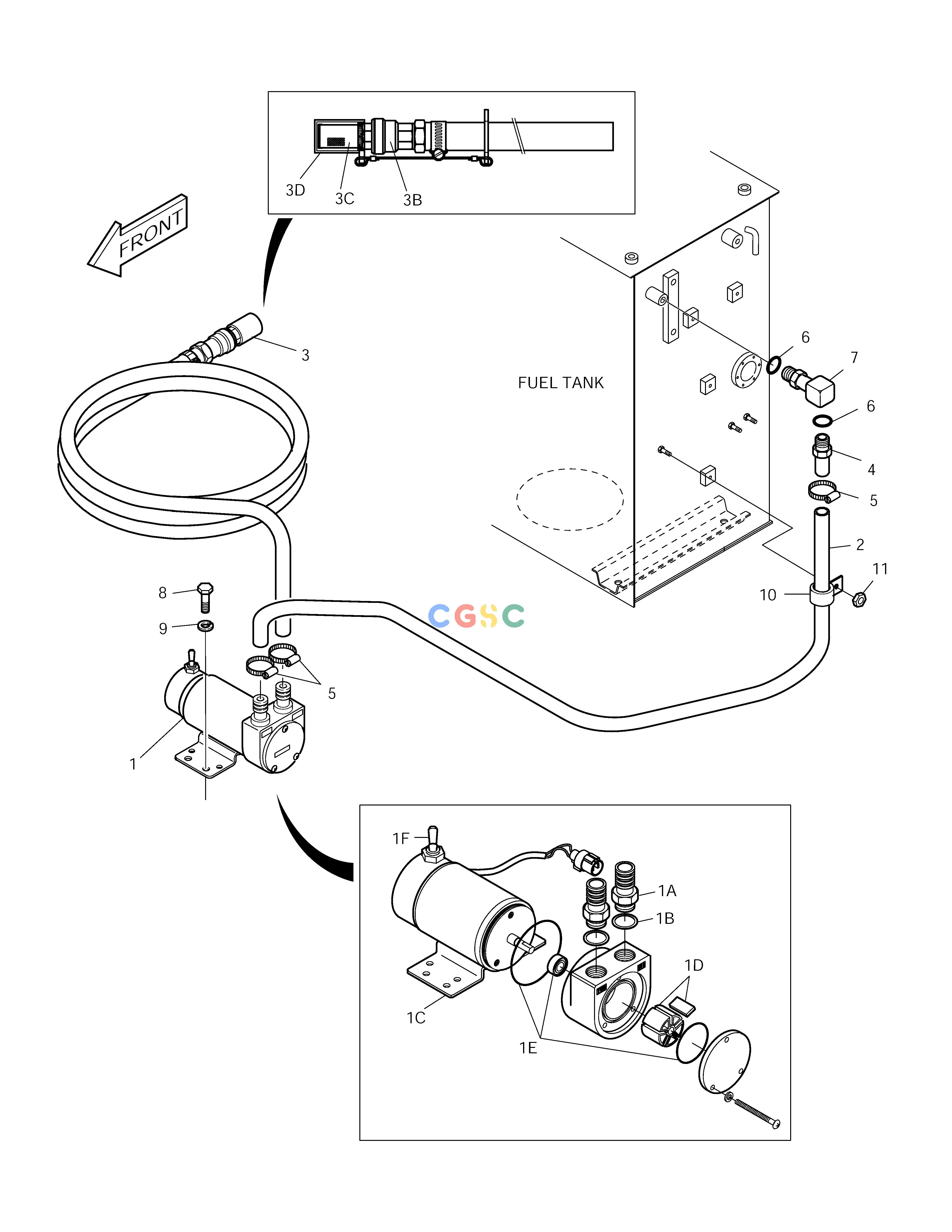 斗山零件查询FUEL FILLER PUMP ASS'Y SOLAR 155LC-V Doosan parts catalog online