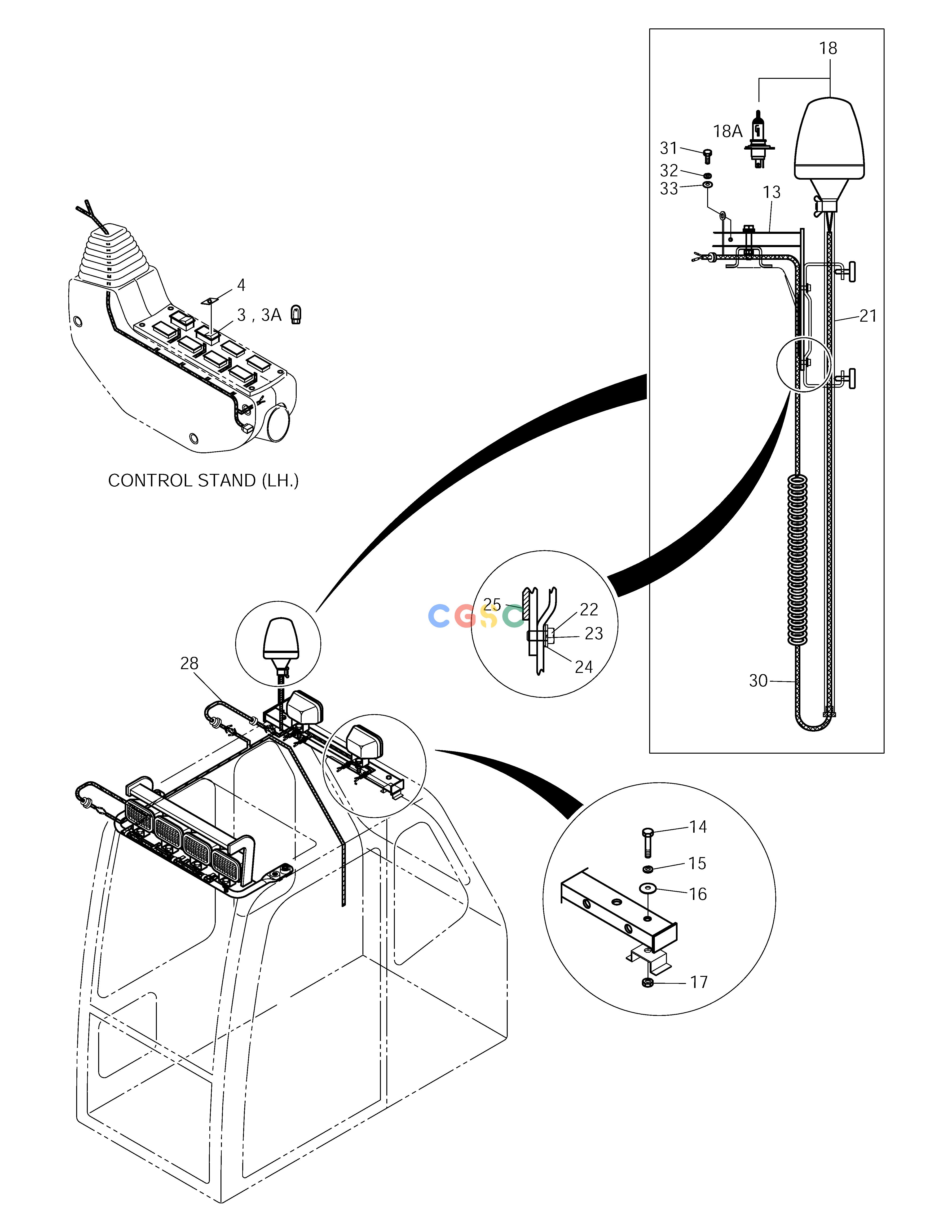 斗山零件查询ROTATING BEACON-SCANDINAVIAN KIT(2) SOLAR 155LC-V Doosan parts catalog online