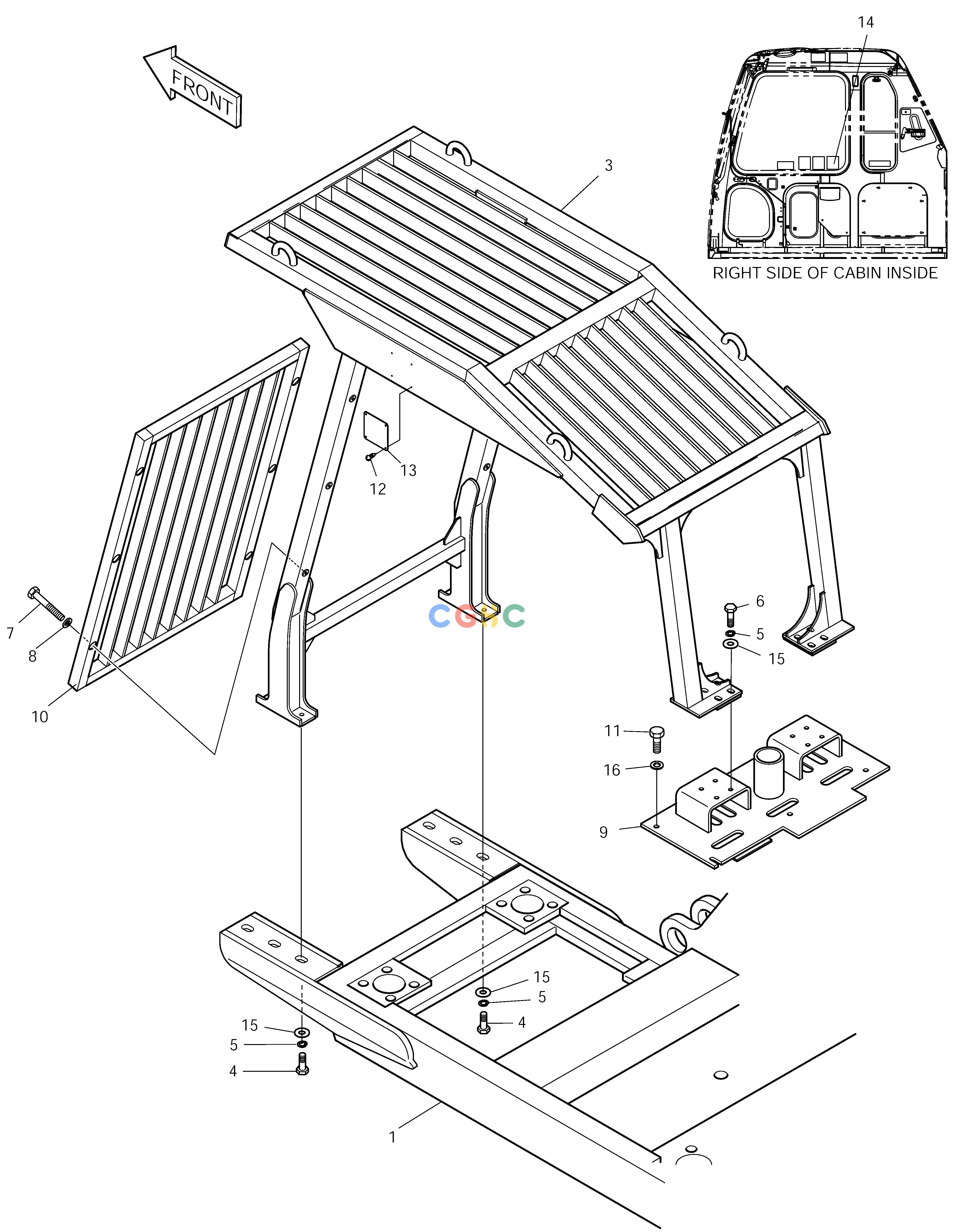 斗山零件查询F.O.G.S GUARD SOLAR 155LC-V Doosan parts catalog online
