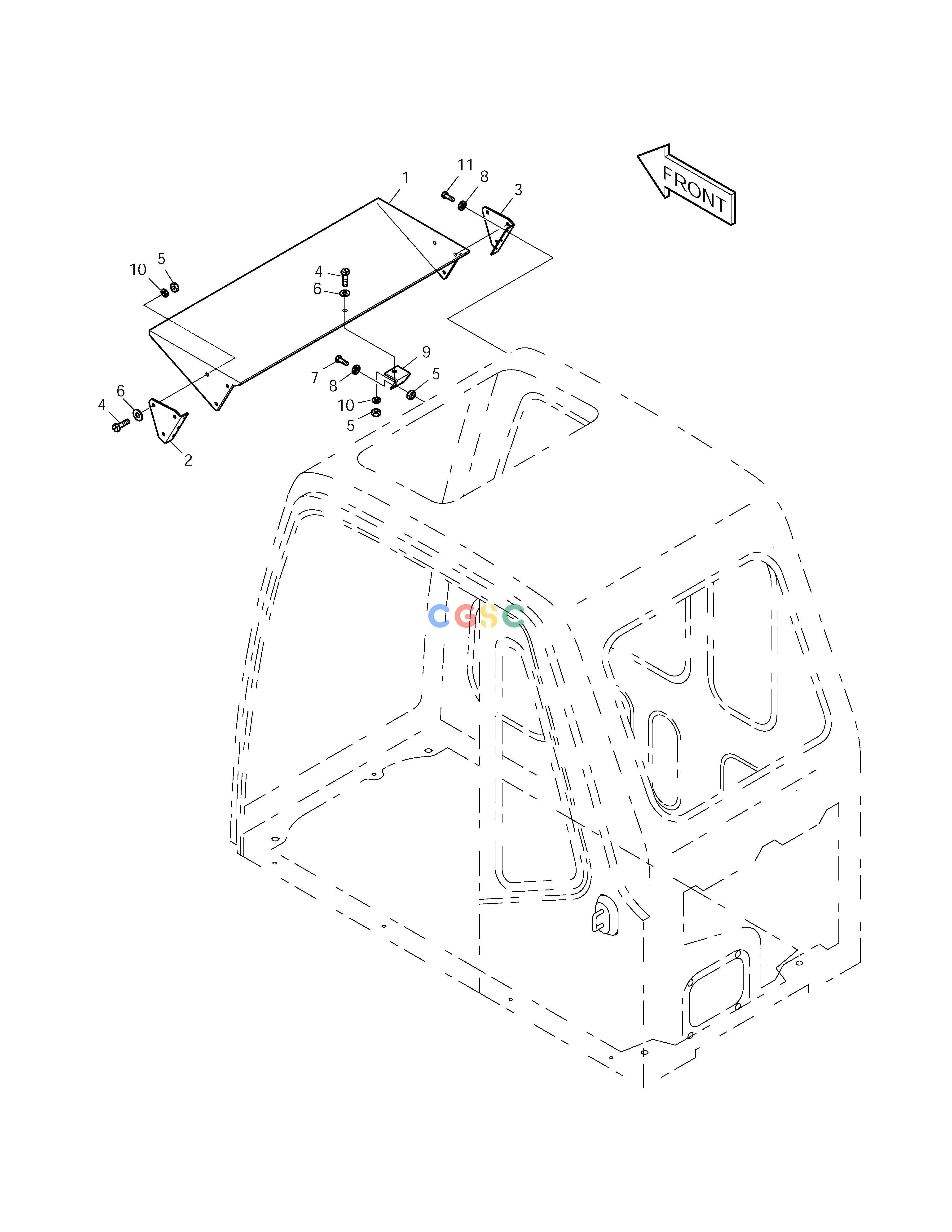 斗山零件查询RAIN SHIELD ASS'Y SOLAR 155LC-V Doosan parts catalog online