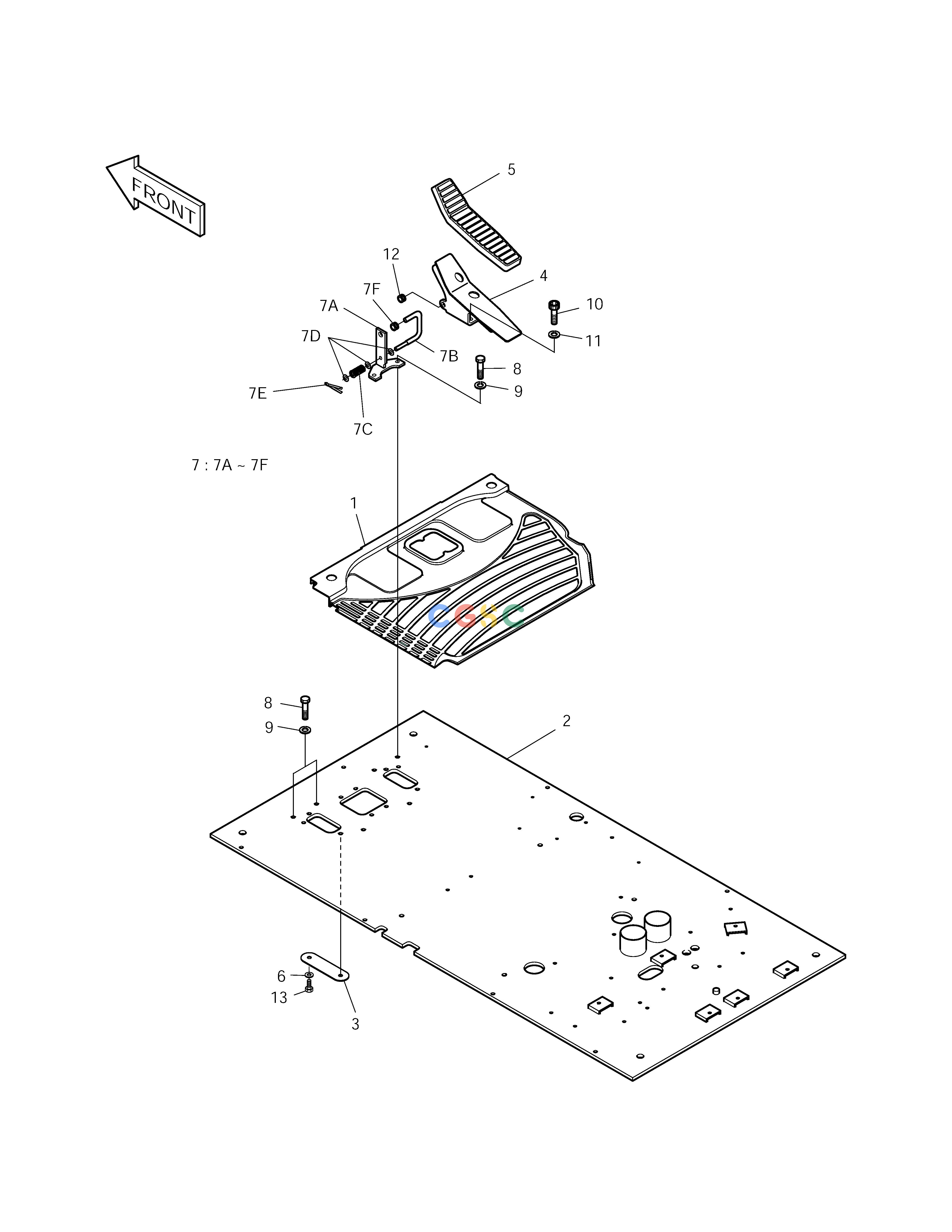 斗山零件查询FLOOR ASS'Y-TILTING SOLAR 155LC-V Doosan parts catalog online