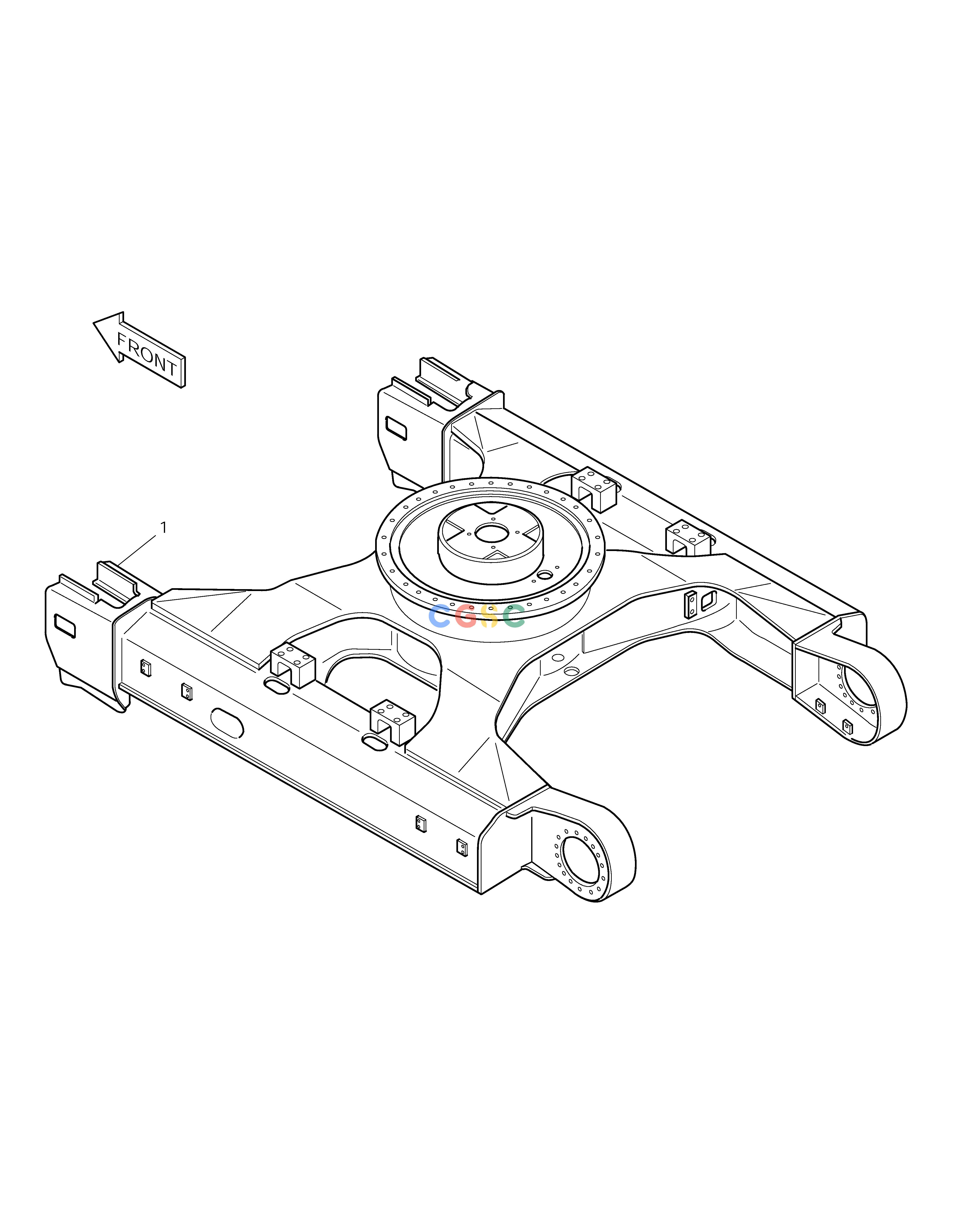 斗山零件查询TRACK FRAME-NARROW SOLAR 155LC-V Doosan parts catalog online