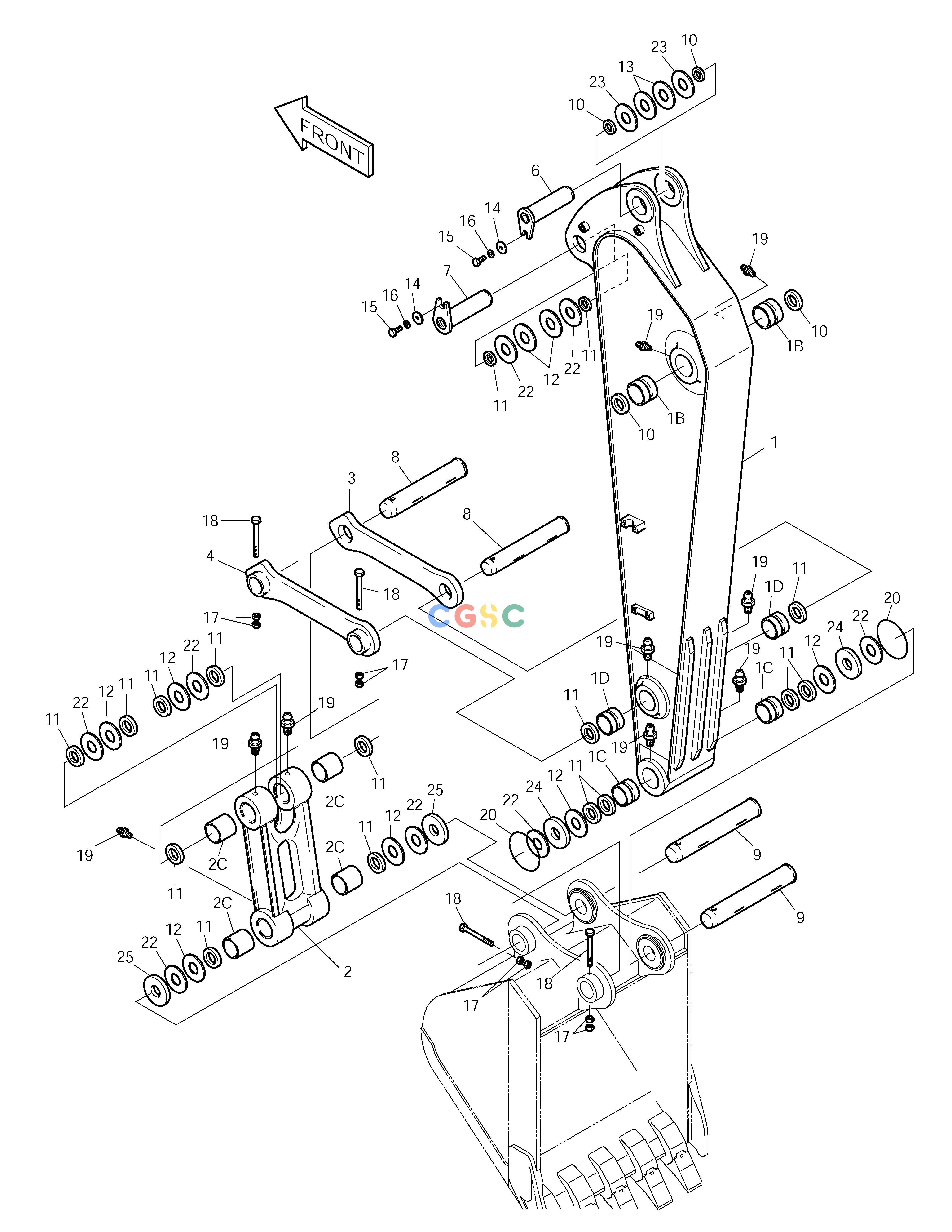 斗山零件查询ARM-1.9m SOLAR 155LC-V Doosan parts catalog online