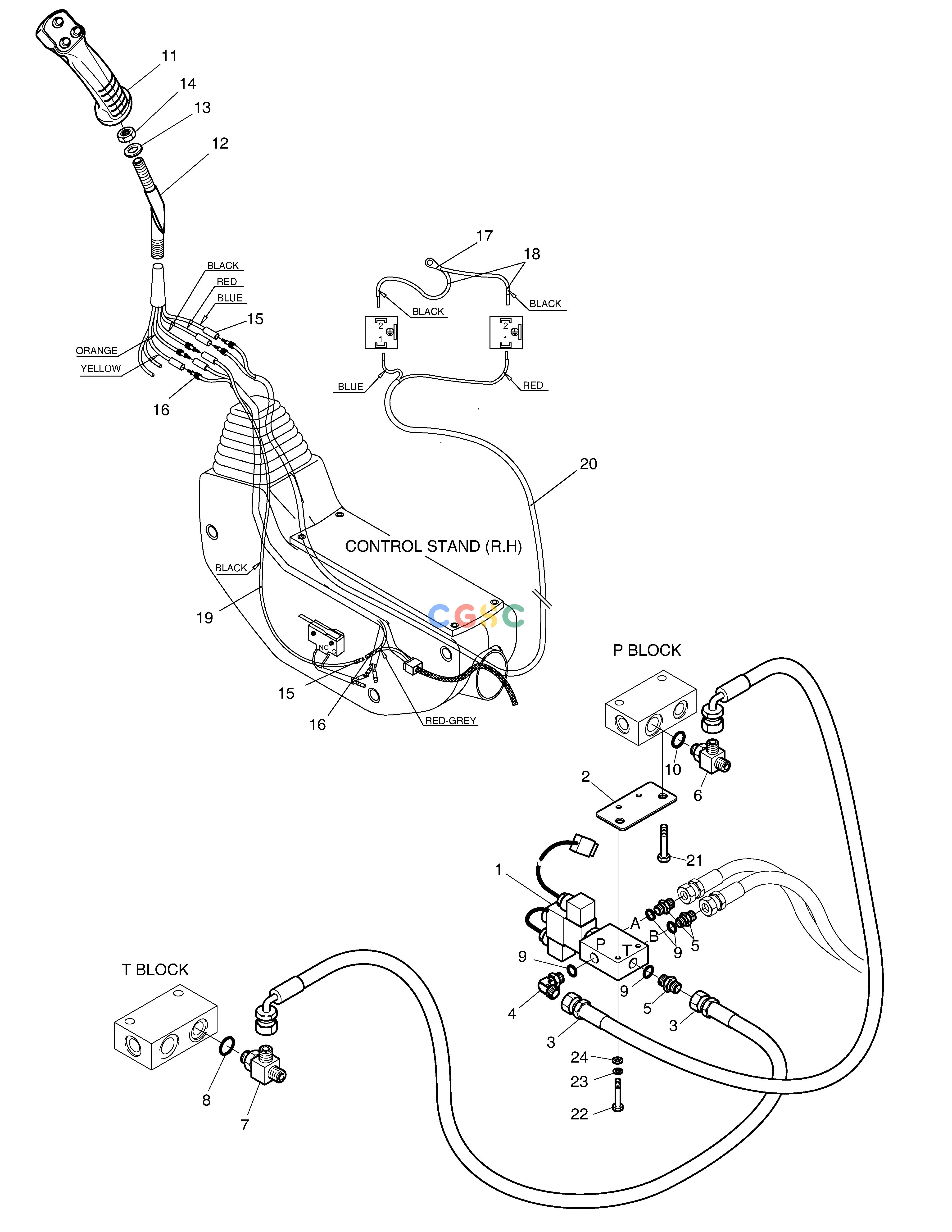 斗山零件查询JOYSTICK -E3C SOLAR 155LC-V Doosan parts catalog online