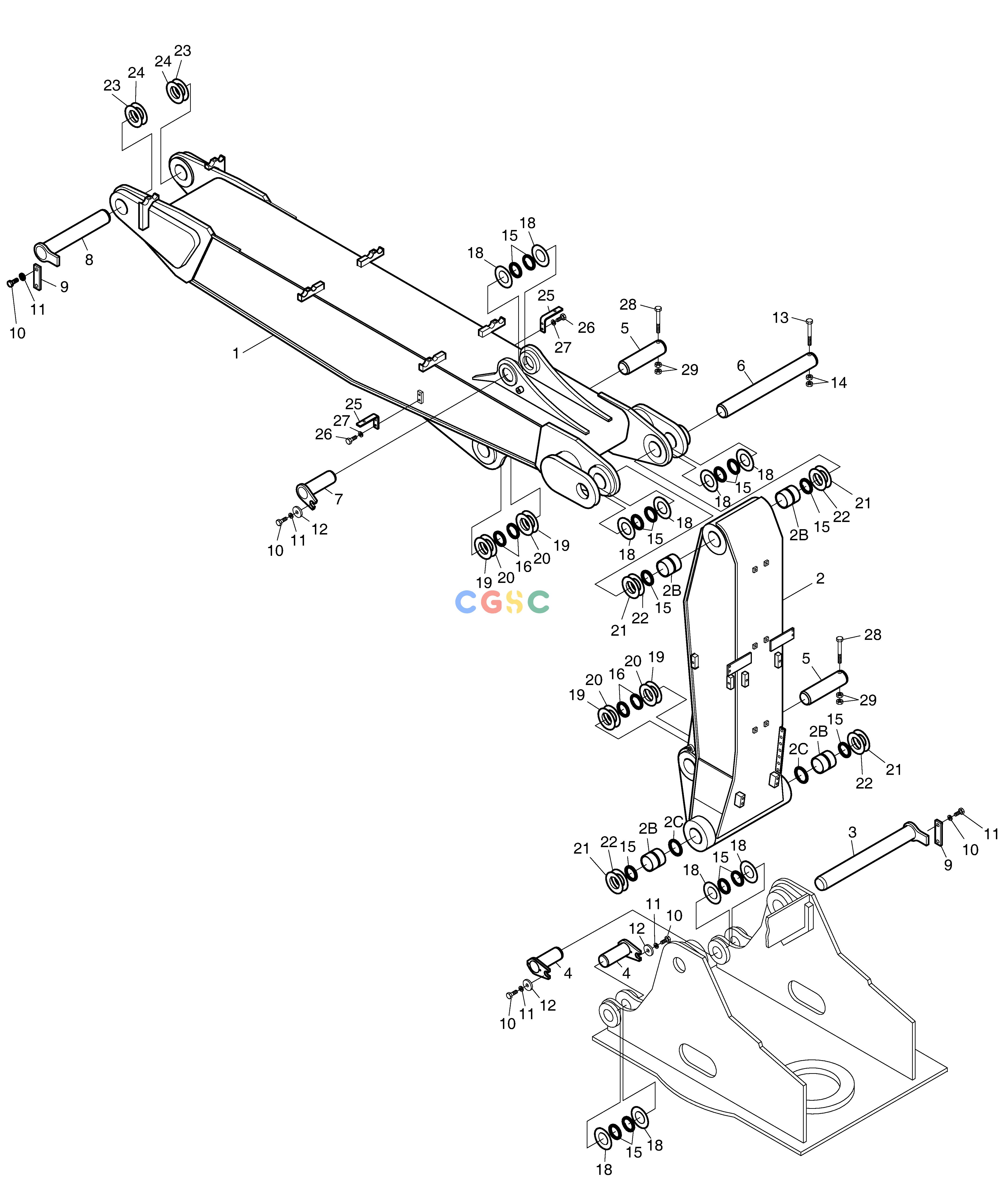 斗山零件查询ARTI.BOOM ASS'Y SOLAR 155LC-V Doosan parts catalog online