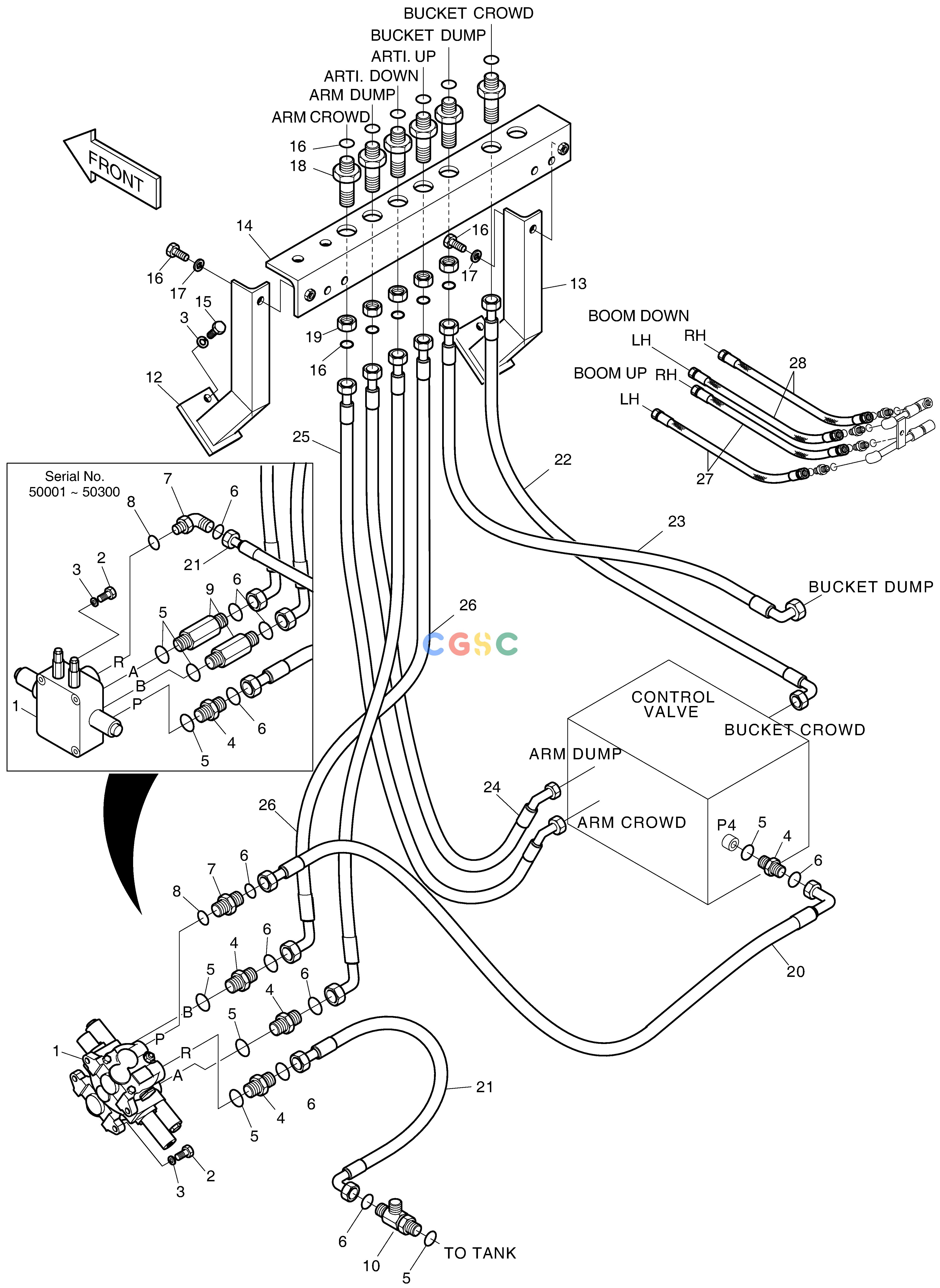 斗山零件查询MAIN PIPING-ARTI.BOOM SOLAR 155LC-V Doosan parts catalog online