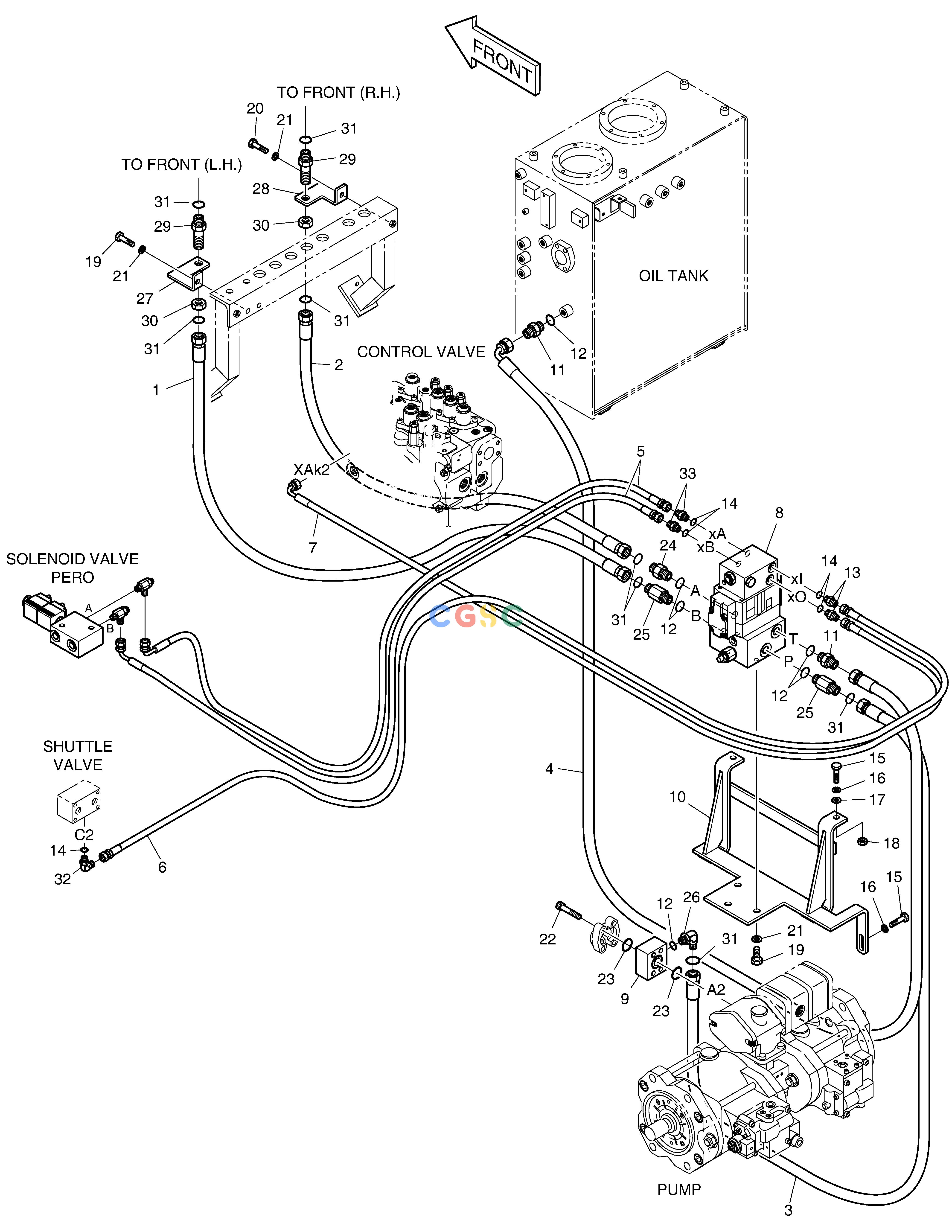 斗山零件查询MAIN PIPING-ROTATING&TILTING&ARTI. BOOM SOLAR 155LC-V Doosan parts catalog online
