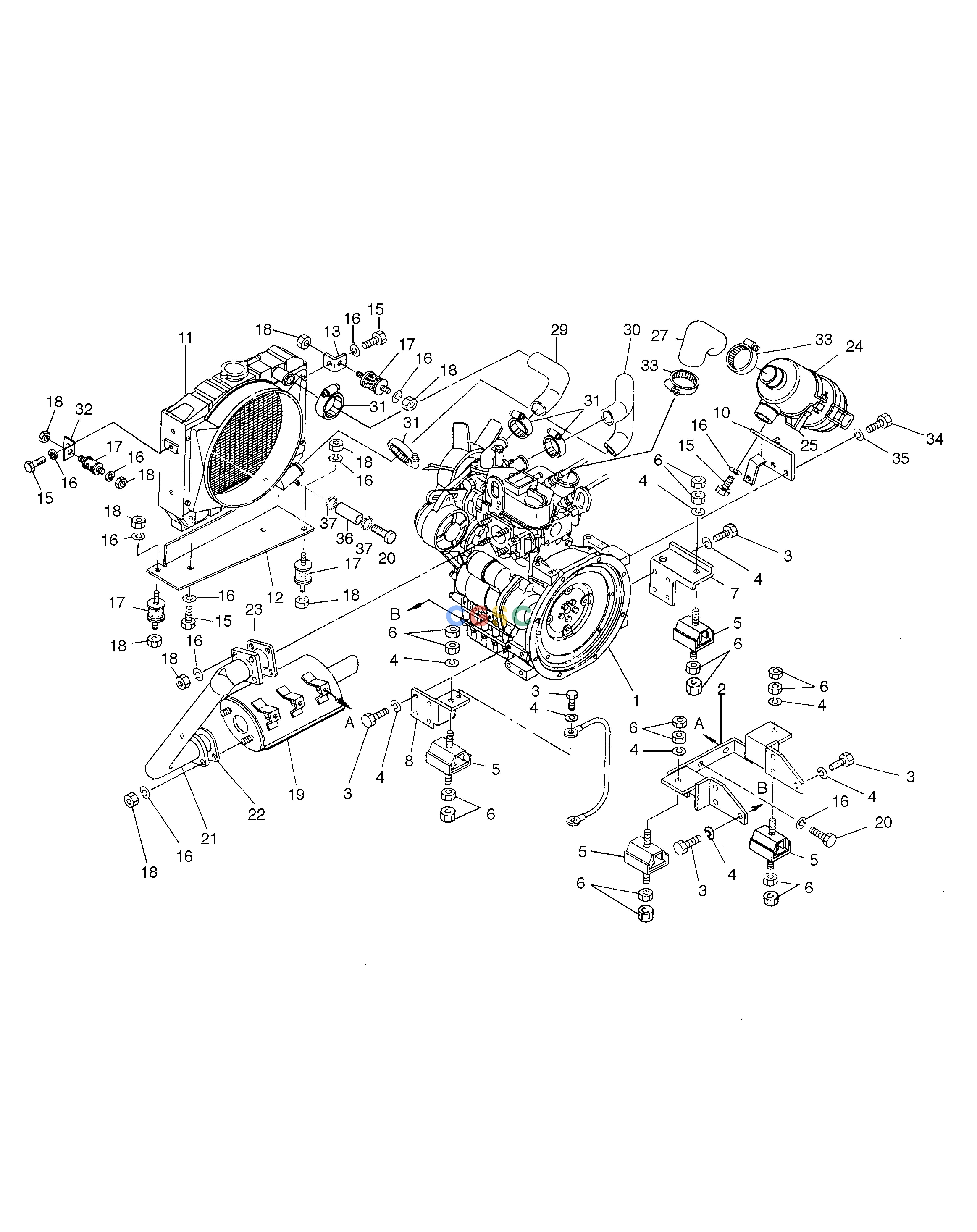 斗山零件查询ENGINE MOUNTING SOLAR 010 Doosan parts catalog online