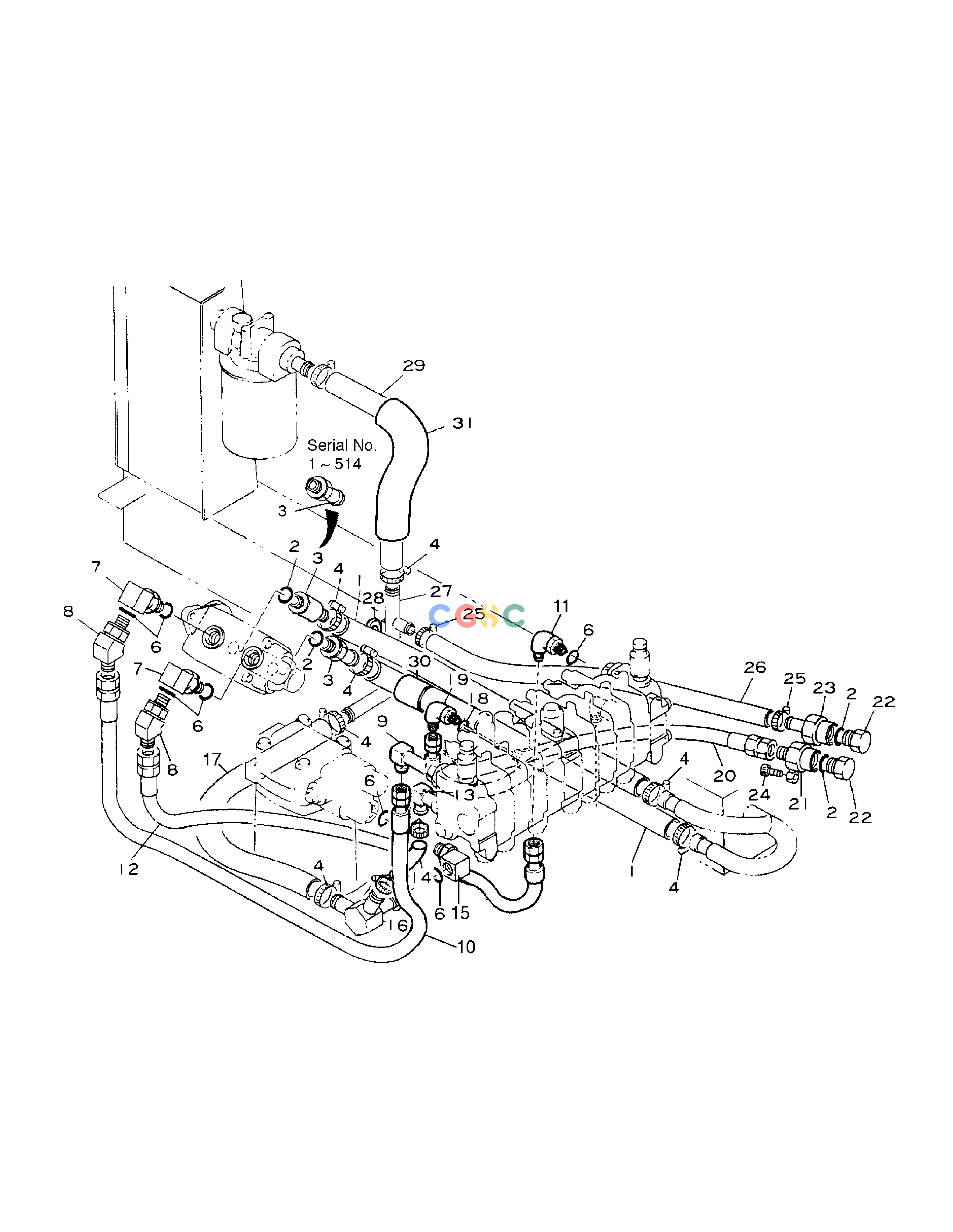 斗山零件查询LOW PIPING SOLAR 010 Doosan parts catalog online