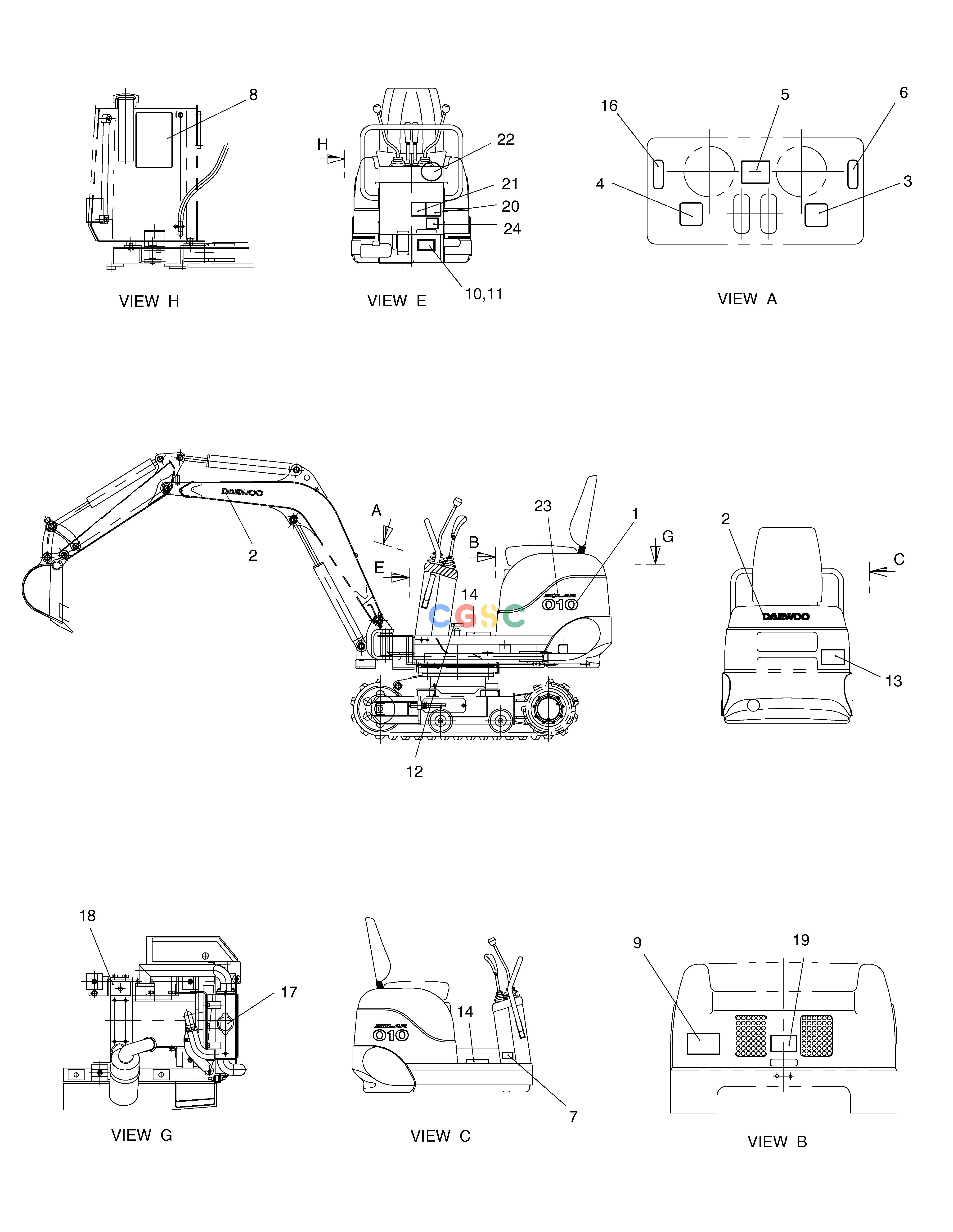 斗山零件查询NAME PLATE-EUROPE SOLAR 010 Doosan parts catalog online