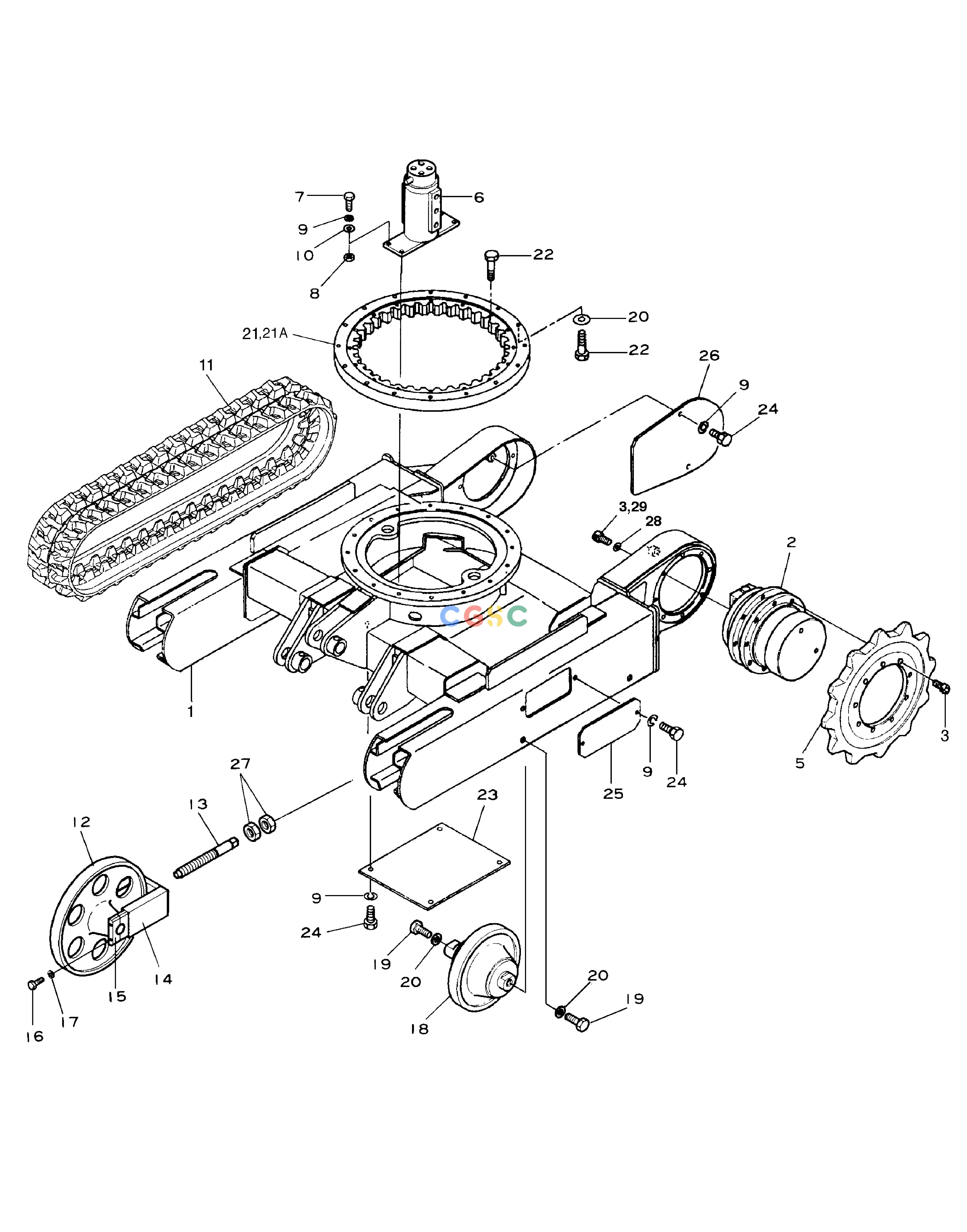 斗山零件查询TRACK ASS'Y-EXPORT WIDTH 810mm SOLAR 010 Doosan parts catalog online