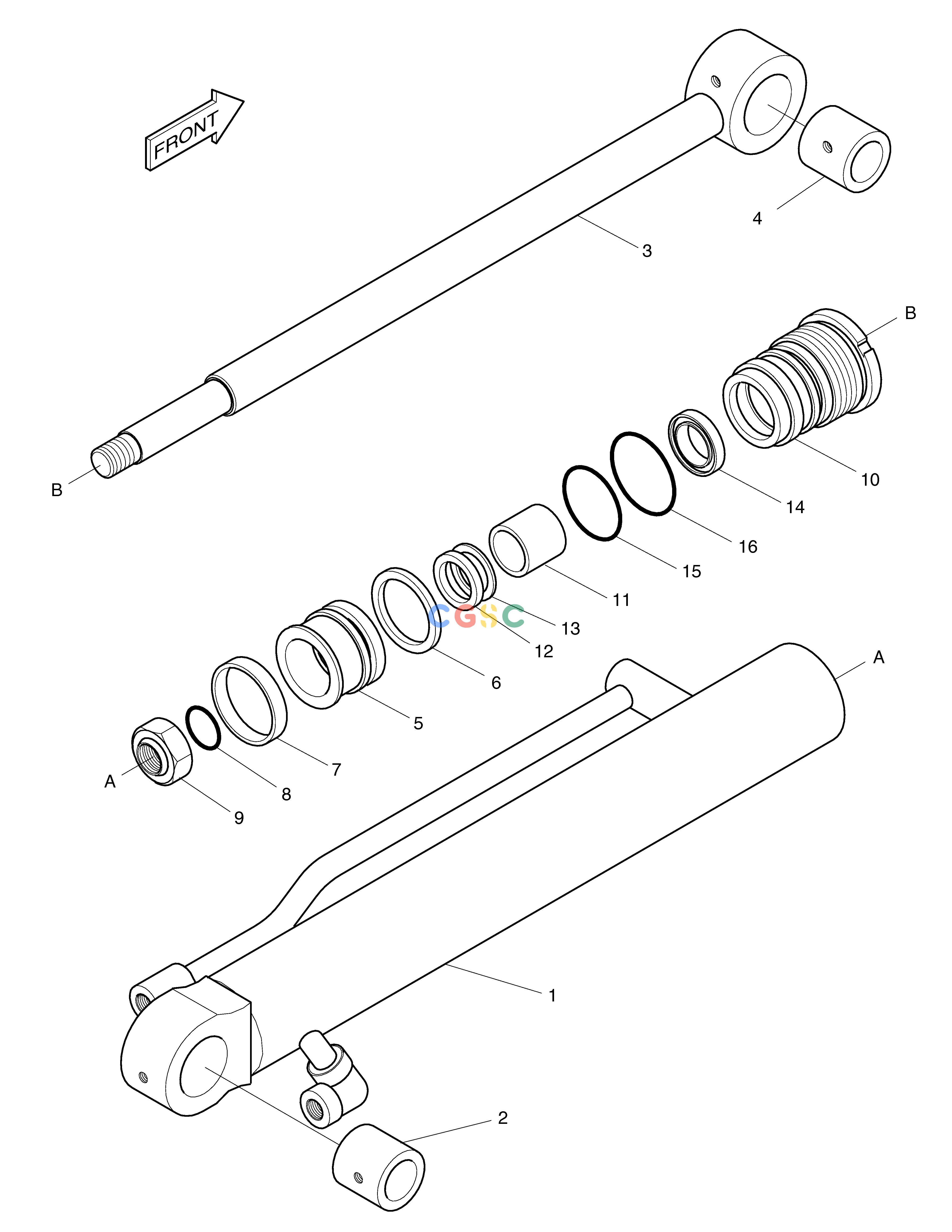 斗山零件查询ARM CYLINDER SOLAR 010 Doosan parts catalog online