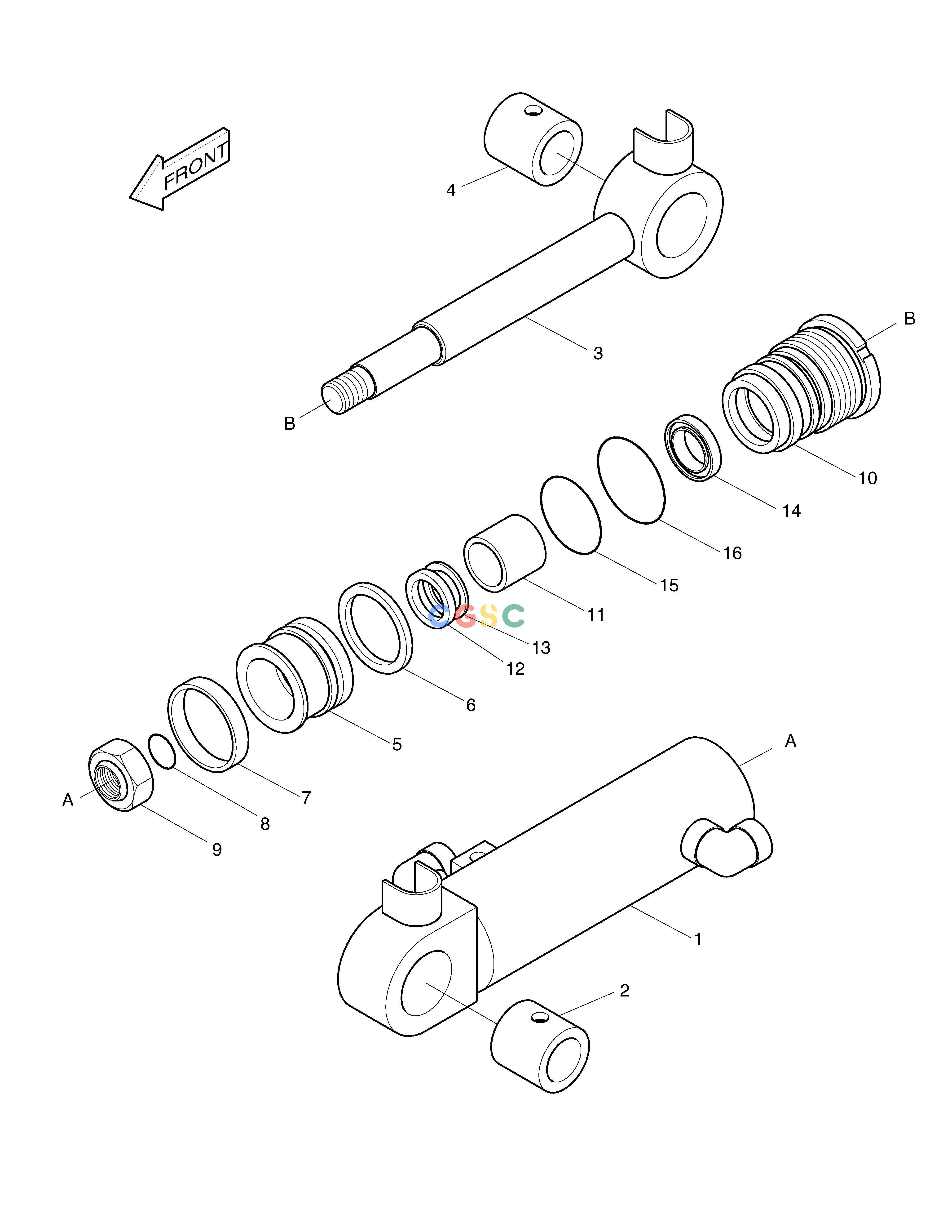 斗山零件查询DOZER CYLINDER SOLAR 010 Doosan parts catalog online