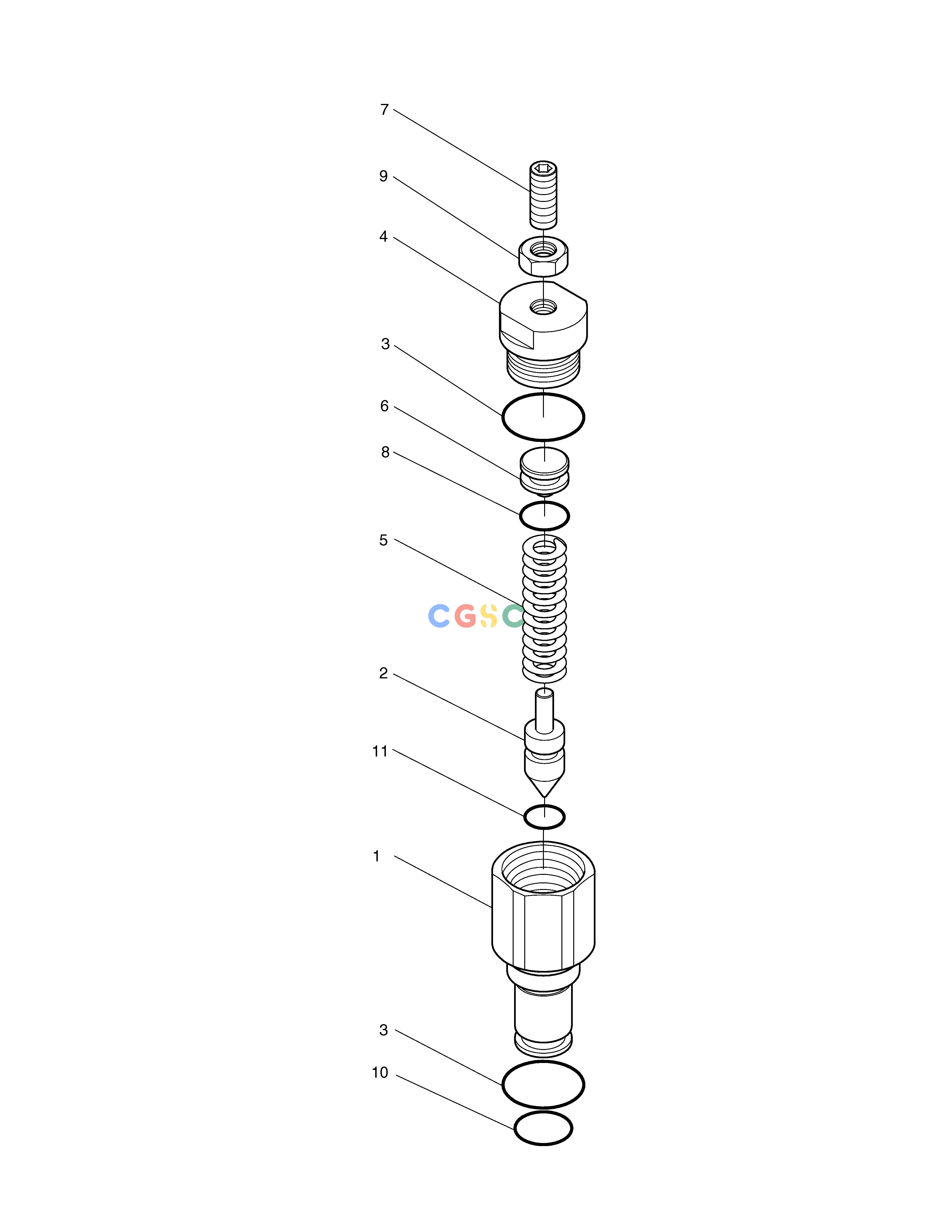斗山零件查询RELIEF VALVE ASS'Y SOLAR 010 Doosan parts catalog online