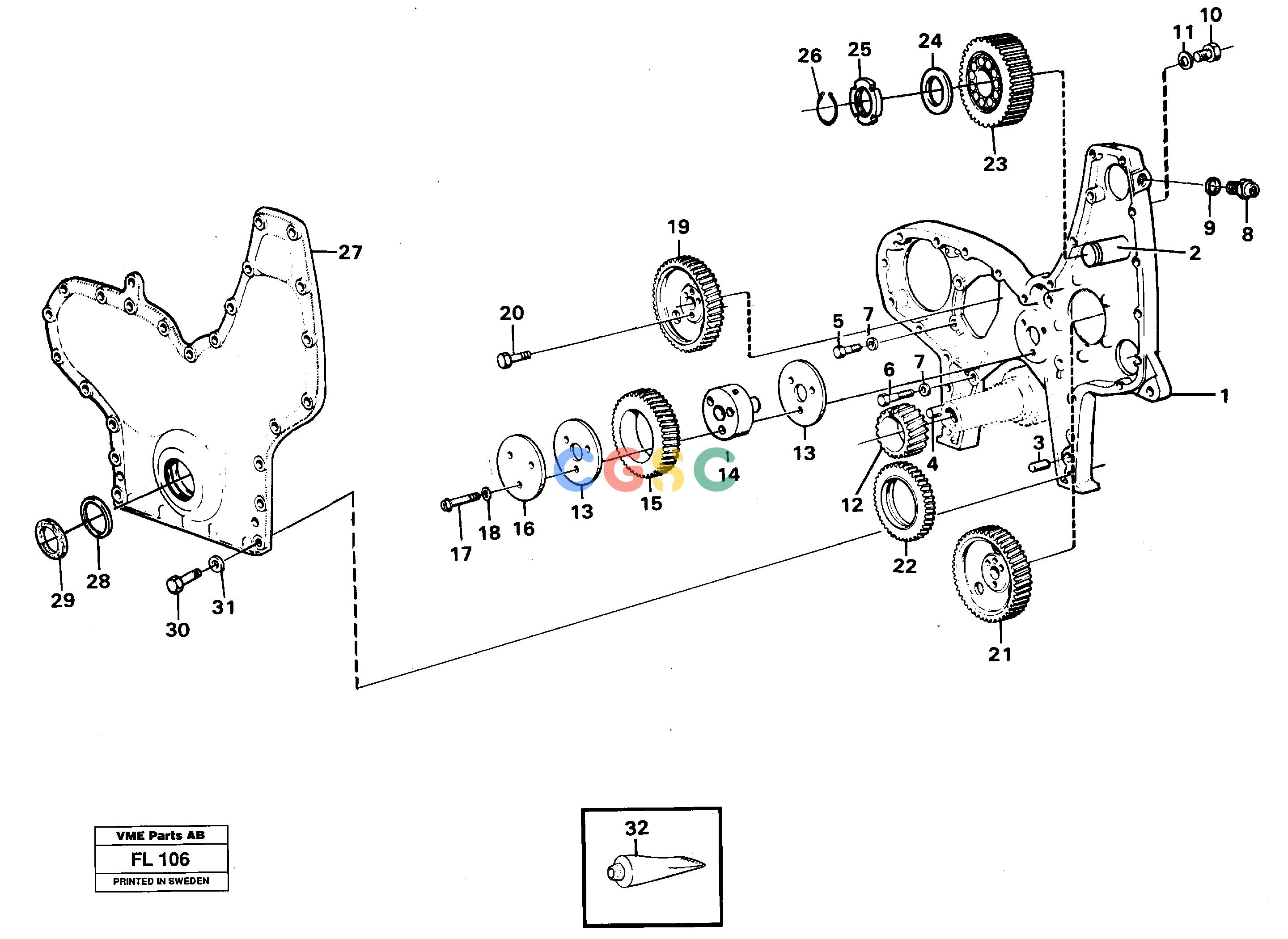 沃尔沃零件查询EC450 ÅKERMAN Timing gear casing and gearsÅKERMAN EC450 SER NO - 1781 NoneNoneNoneAutodata Volvo online