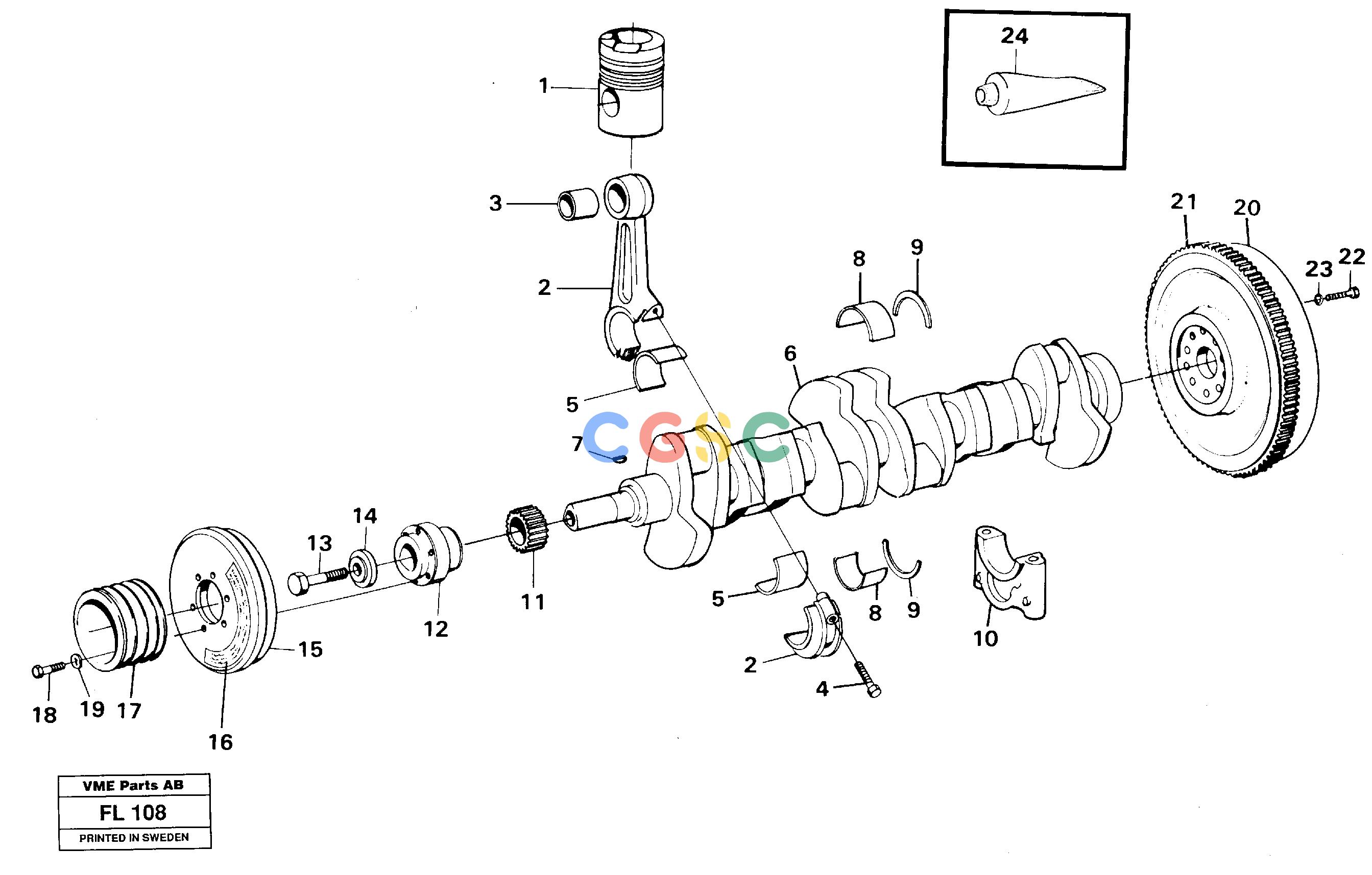 沃尔沃零件查询EC450 ÅKERMAN Crankshaft and related partsÅKERMAN EC450 SER NO - 1781 NoneNoneNoneAutodata Volvo online