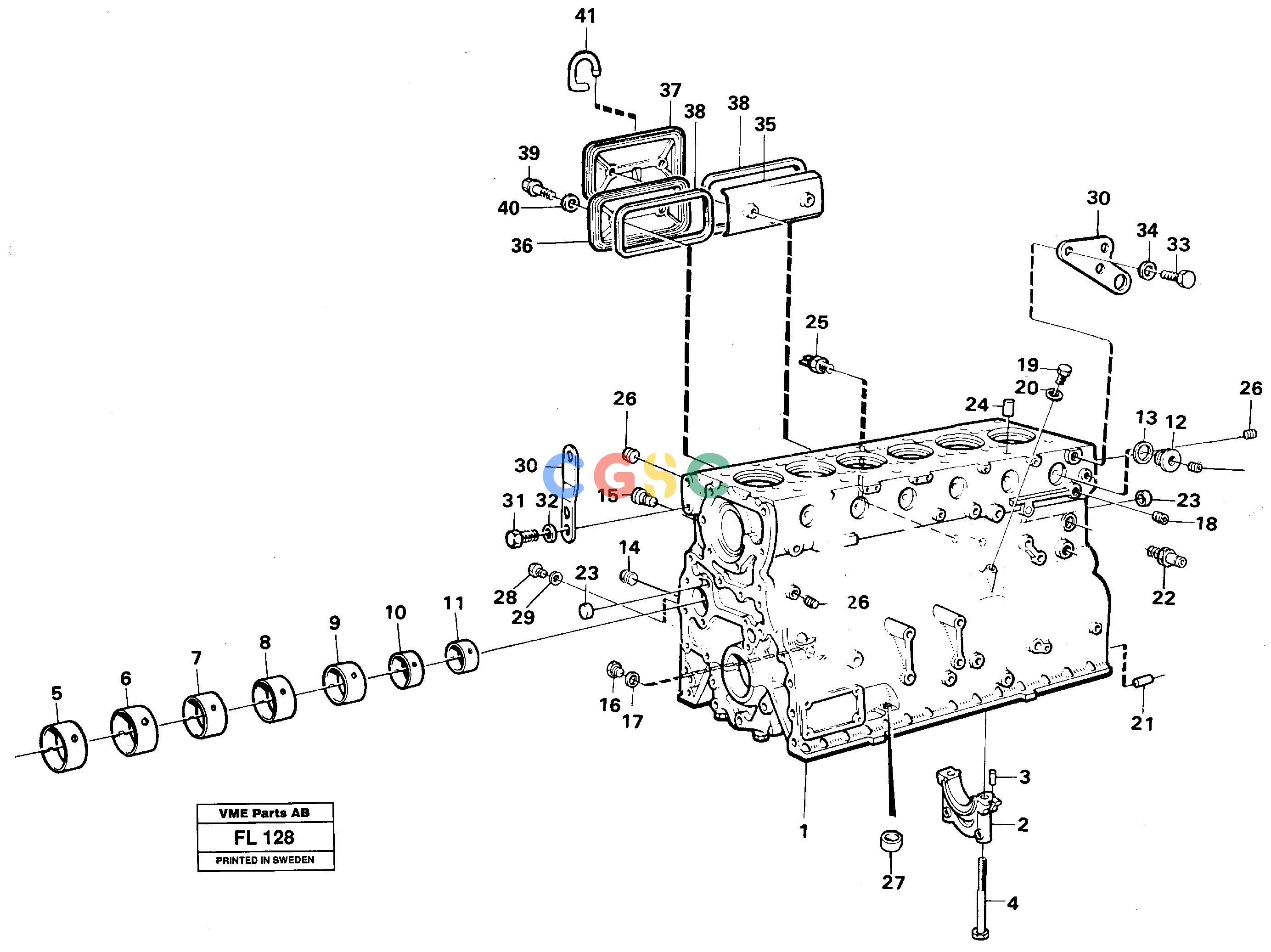 沃尔沃零件查询EC450 ÅKERMAN Cylinder blockÅKERMAN EC450 SER NO - 1781 NoneNoneNoneAutodata Volvo online