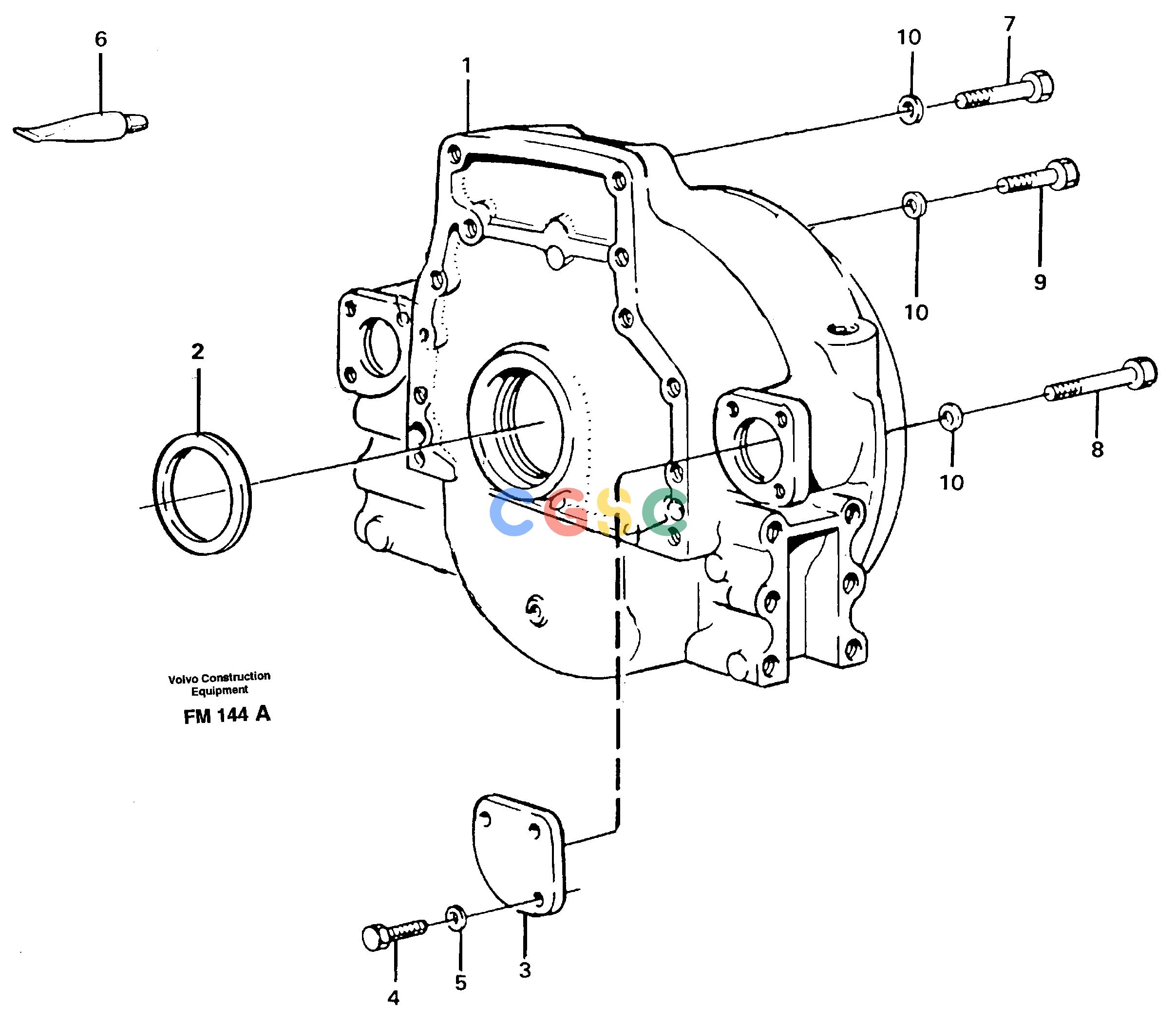沃尔沃零件查询EC650 ÅKERMAN Flywheel housingÅKERMAN EC650 SER NO - 538 NoneNoneNoneAutodata Volvo online