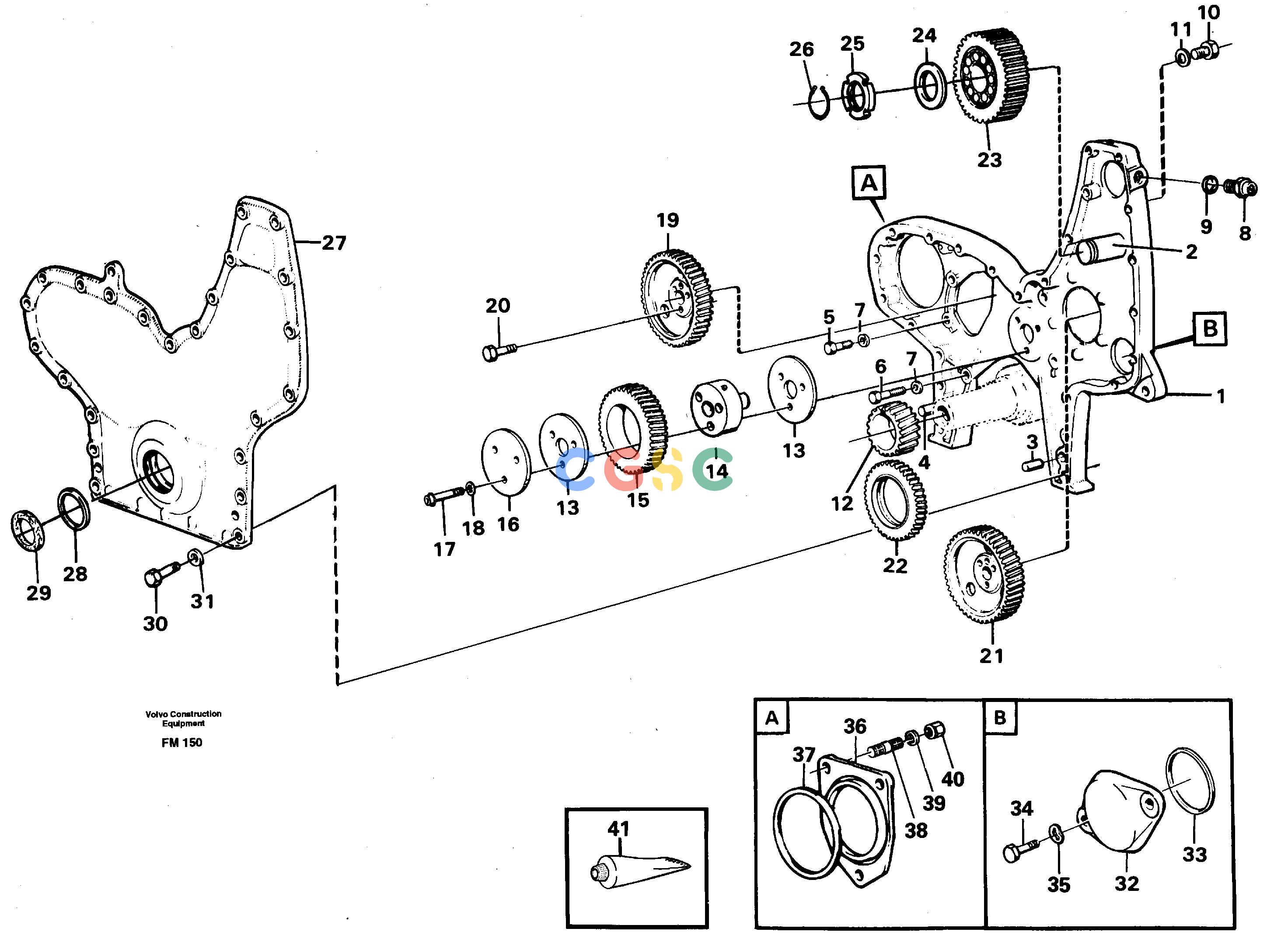 沃尔沃零件查询EC650 ÅKERMAN Timing gear casing and gearsÅKERMAN EC650 SER NO - 538 NoneNoneNoneAutodata Volvo online