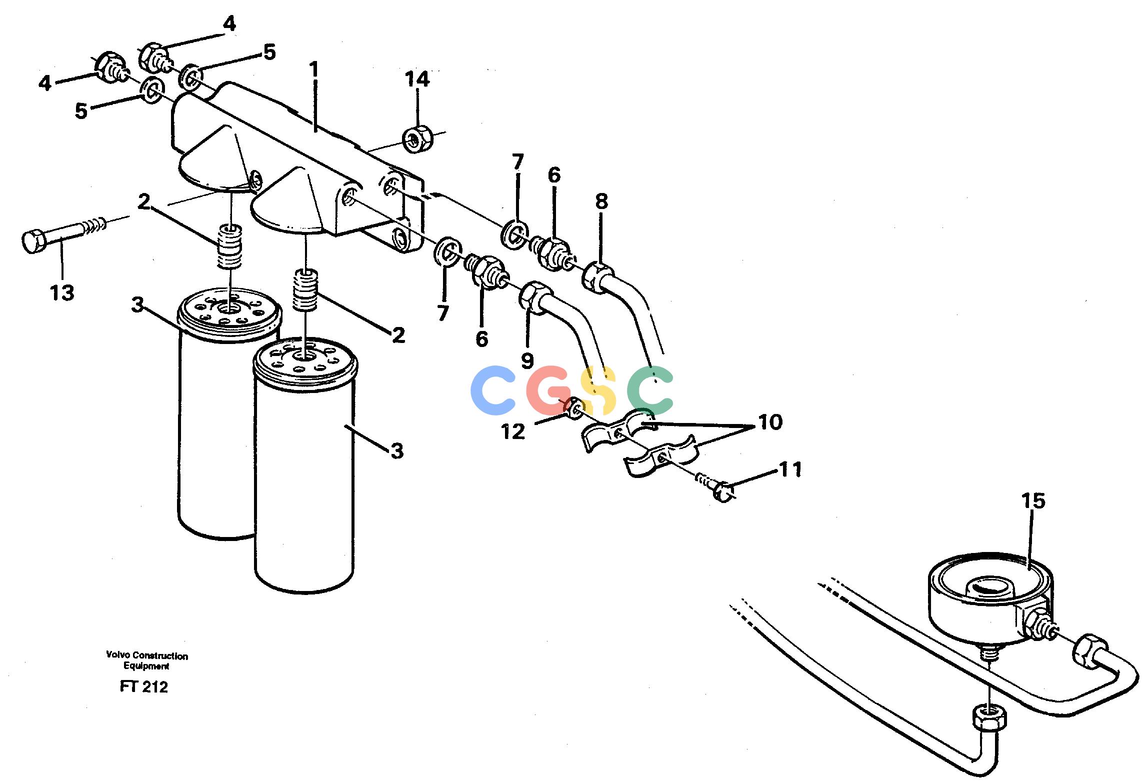 沃尔沃零件查询EC340 Oil filterSER NO 1001- NoneNoneNoneAutodata Volvo online