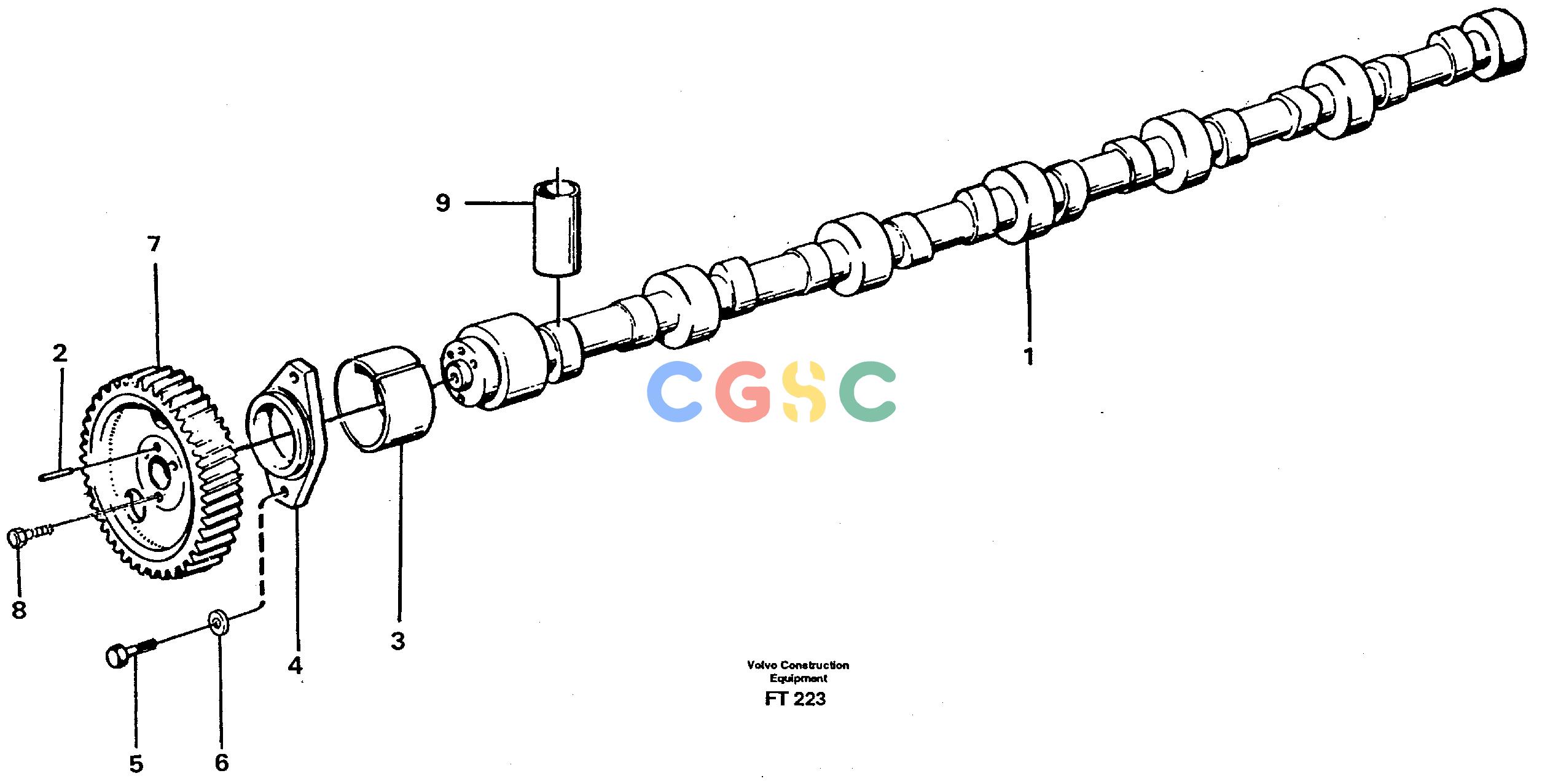 沃尔沃零件查询EC340 CamshaftSER NO 1001- NoneNoneNoneAutodata Volvo online