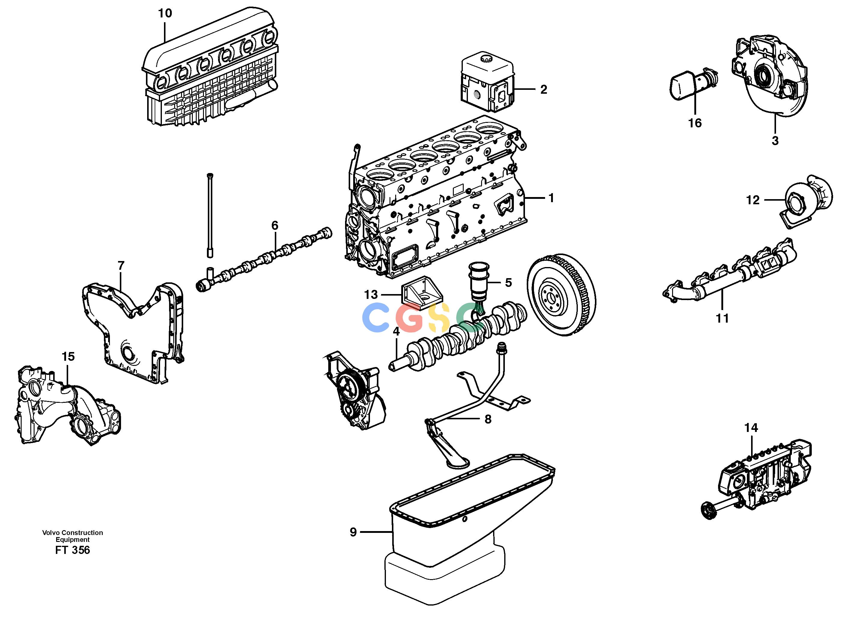 沃尔沃零件查询EC340 EngineSER NO 1001- NoneNoneNoneAutodata Volvo online